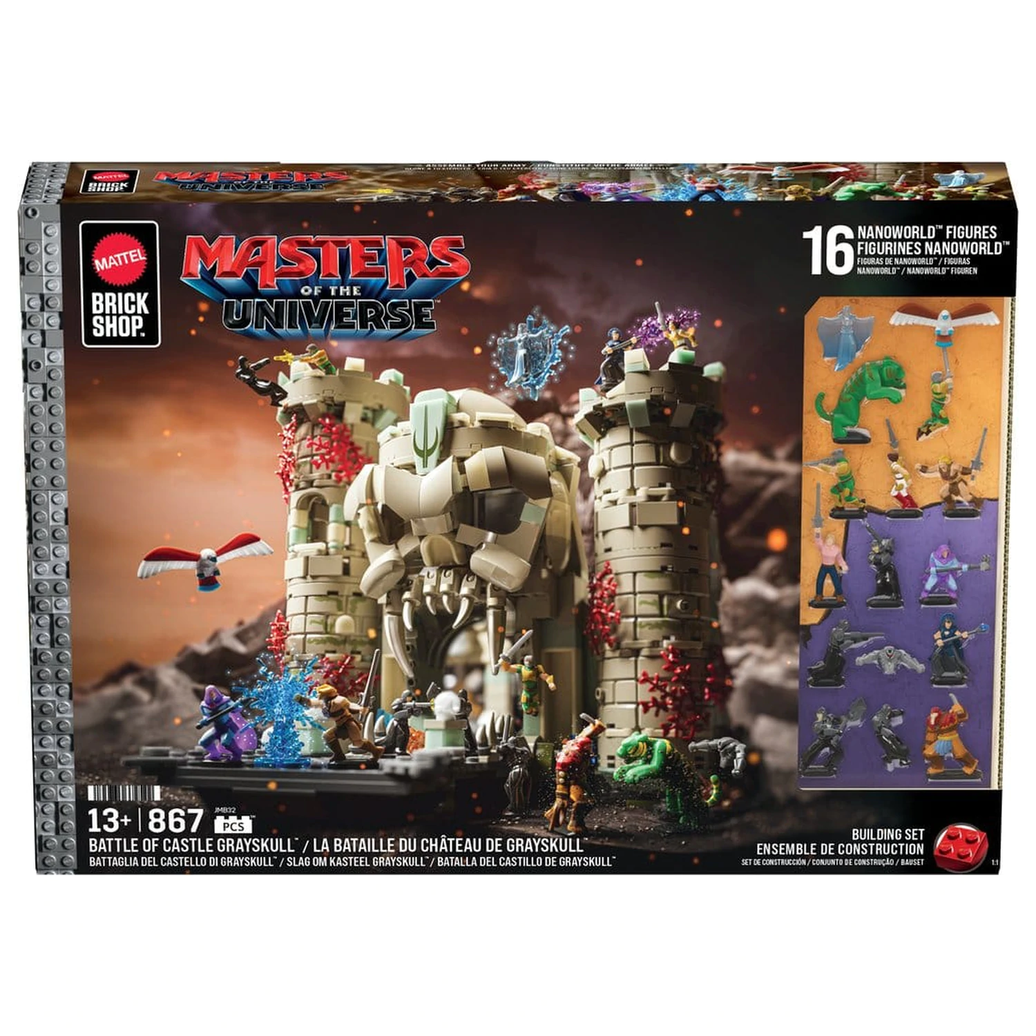 Masters of the Universe Mattel Brick Shop Komplet za izgradnju Dvorac Grayskull fotografija proizvoda