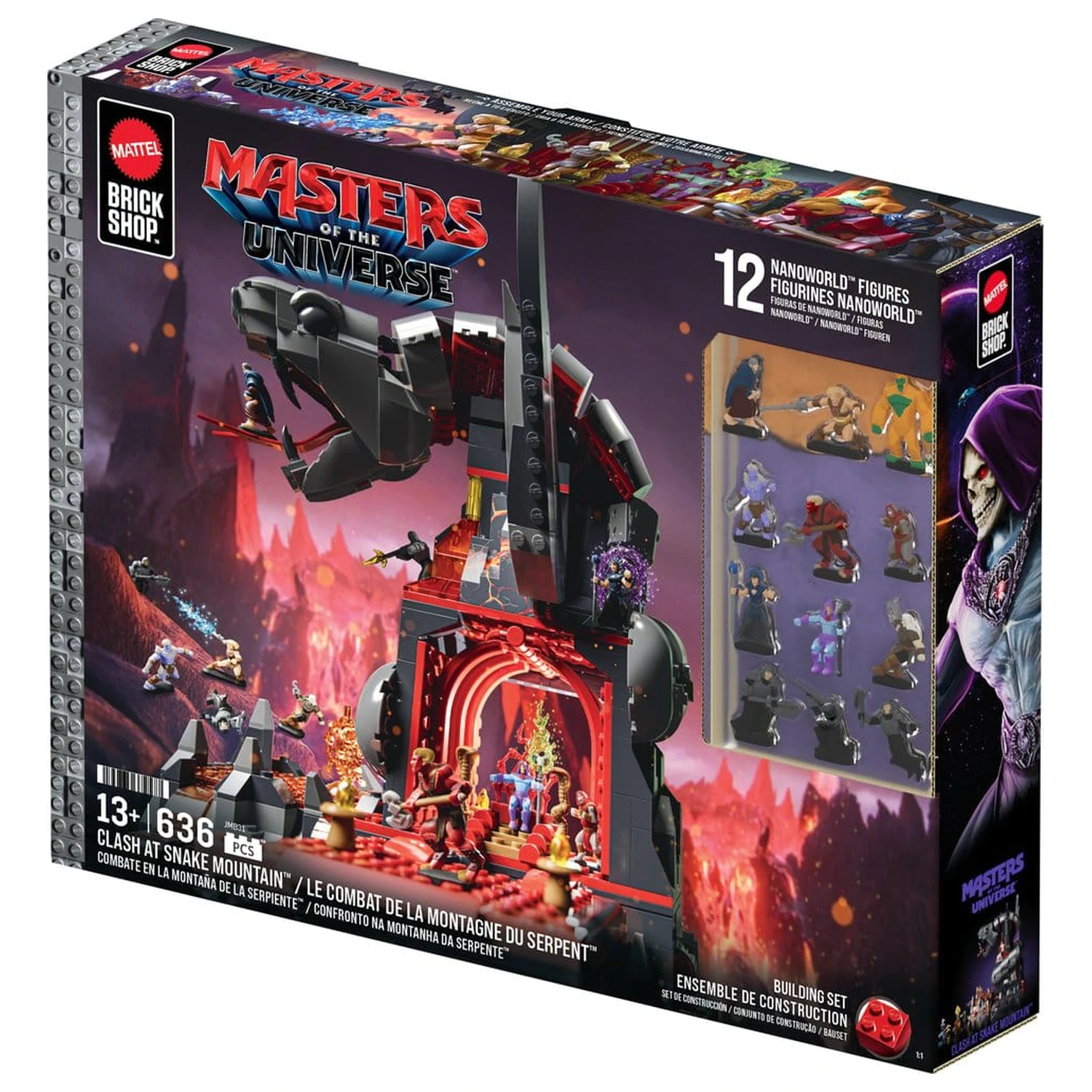 Masters of the Universe Mattel Brick Shop građevinski set Snake Mountain fotografija proizvoda