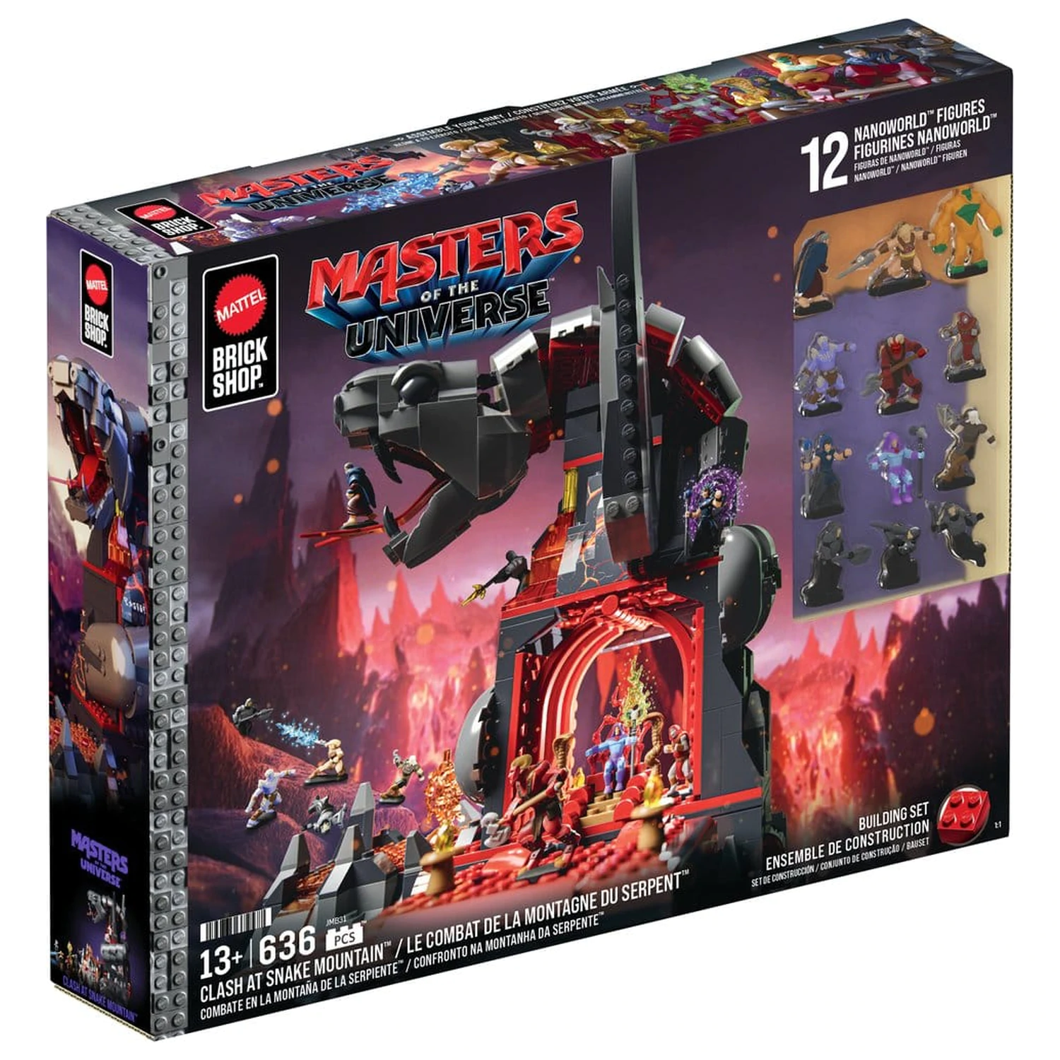 Masters of the Universe Mattel Brick Shop građevinski set Snake Mountain fotografija proizvoda