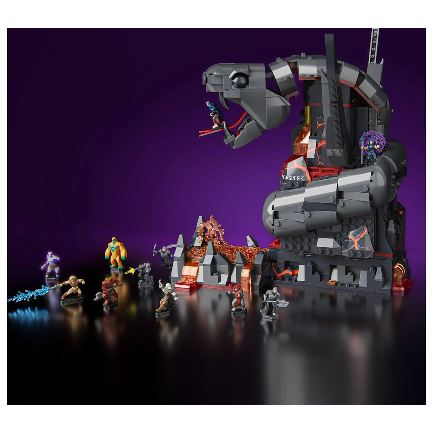 Masters of the Universe Mattel Brick Shop građevinski set Snake Mountain fotografija proizvoda