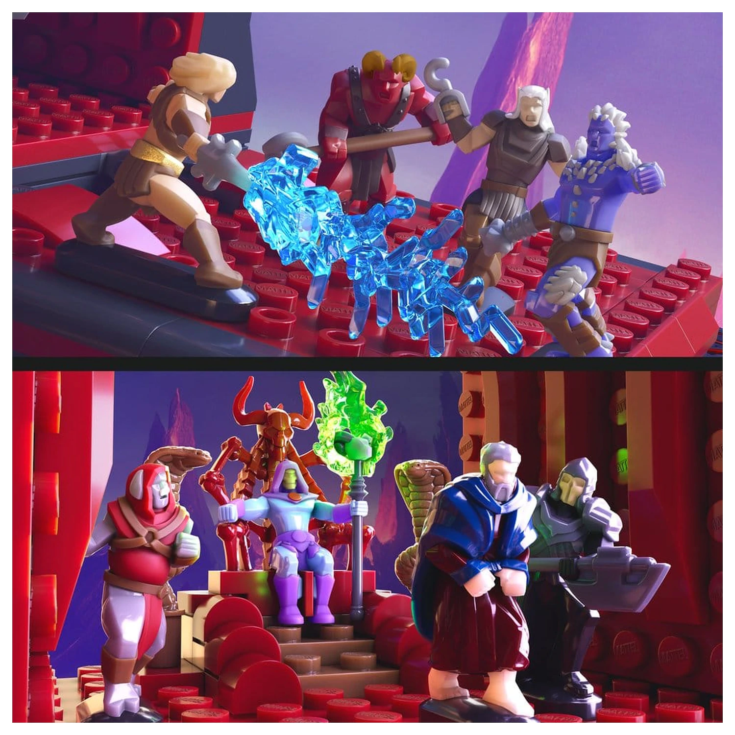 Masters of the Universe Mattel Brick Shop građevinski set Snake Mountain fotografija proizvoda