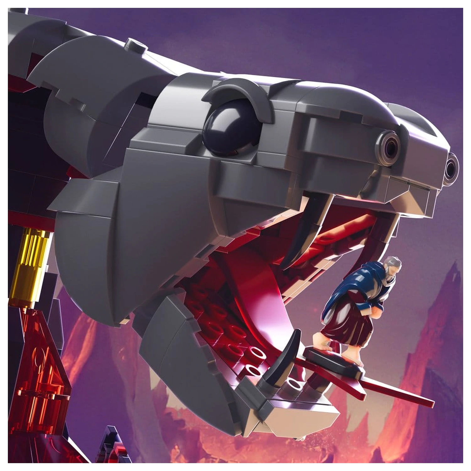 Masters of the Universe Mattel Brick Shop građevinski set Snake Mountain fotografija proizvoda