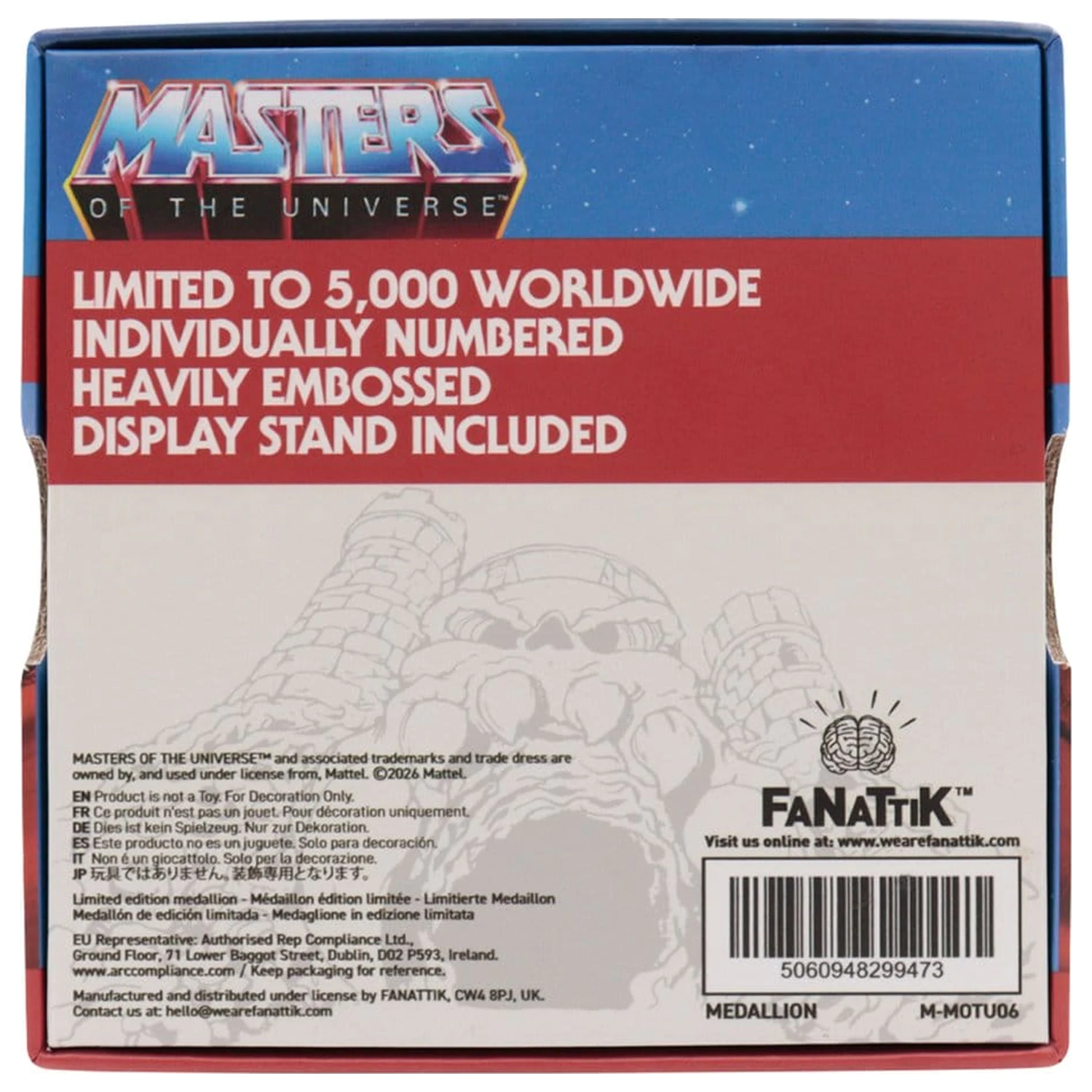 Masters of the Universe Medaljon He-Man vs Skeletor Limited Edition fotografija proizvoda