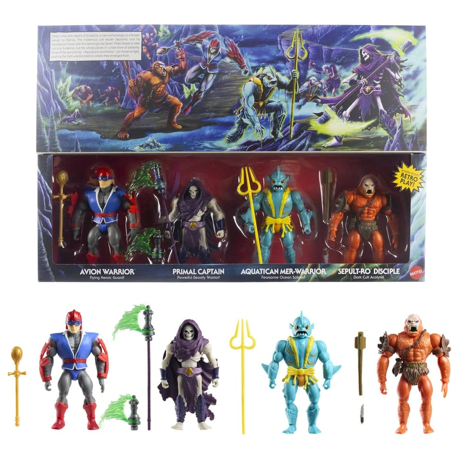 Masters of the Universe Origins akcijske figure 4-paket Battle for Subternia 14 cm fotografija proizvoda