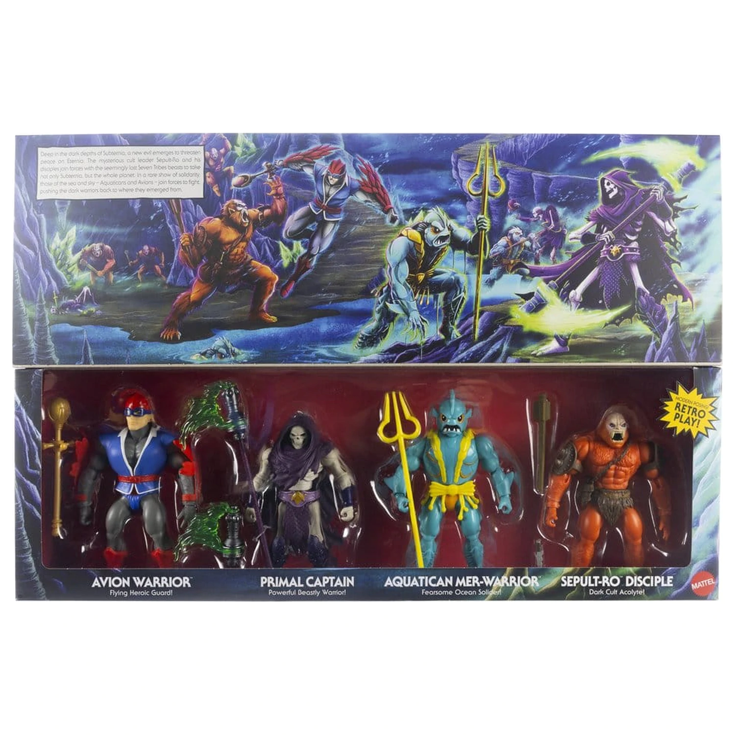 Masters of the Universe Origins akcijske figure 4-paket Battle for Subternia 14 cm fotografija proizvoda