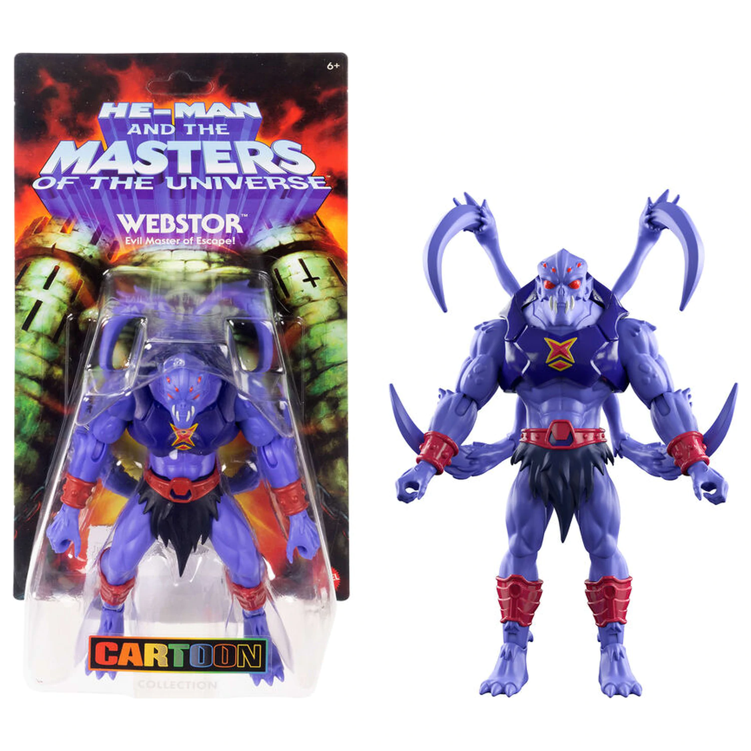 Masters of the Universe Origins Cartoon Collection Webstor figura 14cm fotografija proizvoda