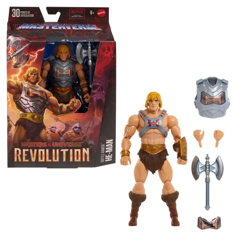 Masters of the Universe: Revolution Masterverse akcijska figura Battle Armor He-Man 18 cm fotografija proizvoda