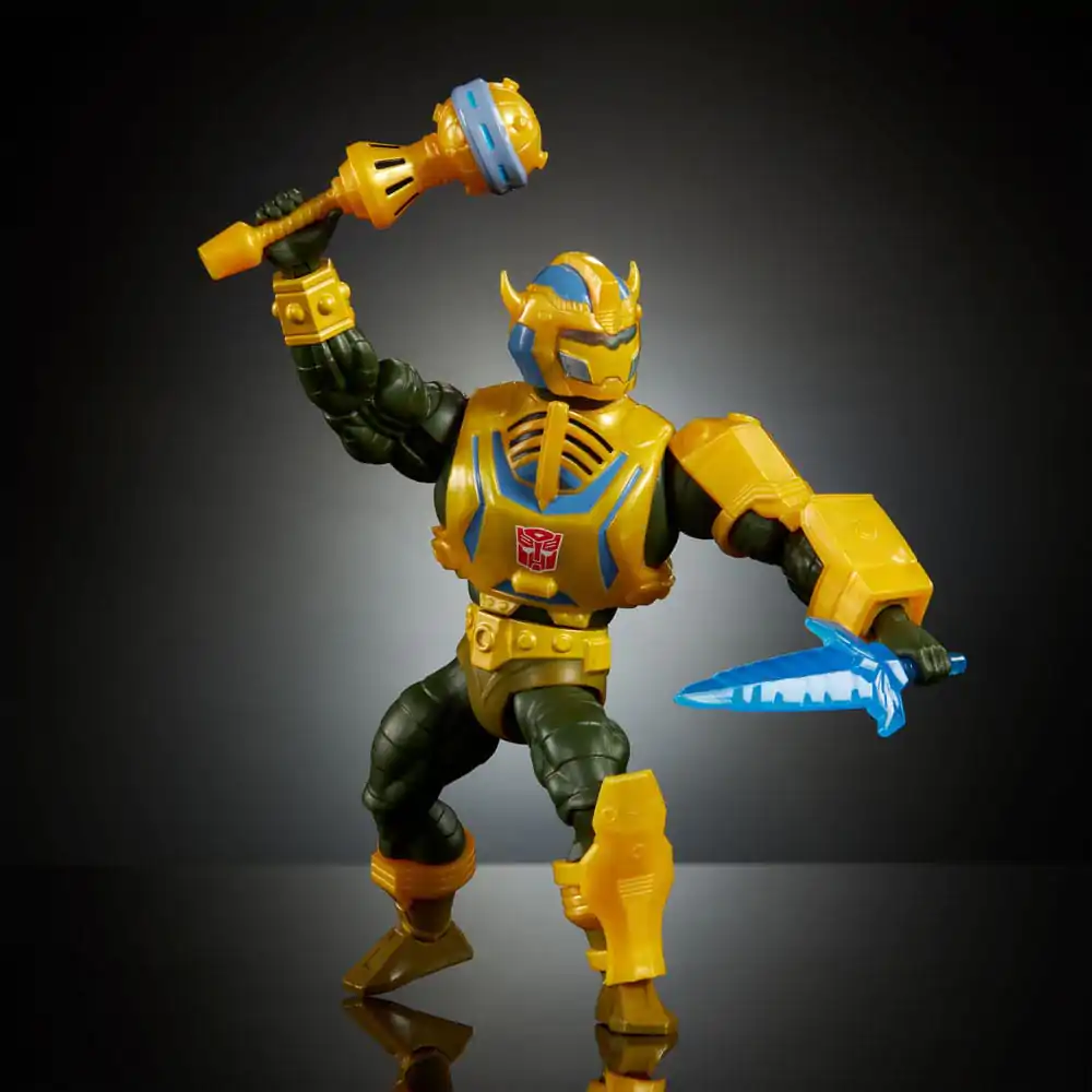 Masters of the Universe x Transformers Akcijska figura Bumblebee Armor Man-At-Arms heo European Exclusive 14 cm fotografija proizvoda