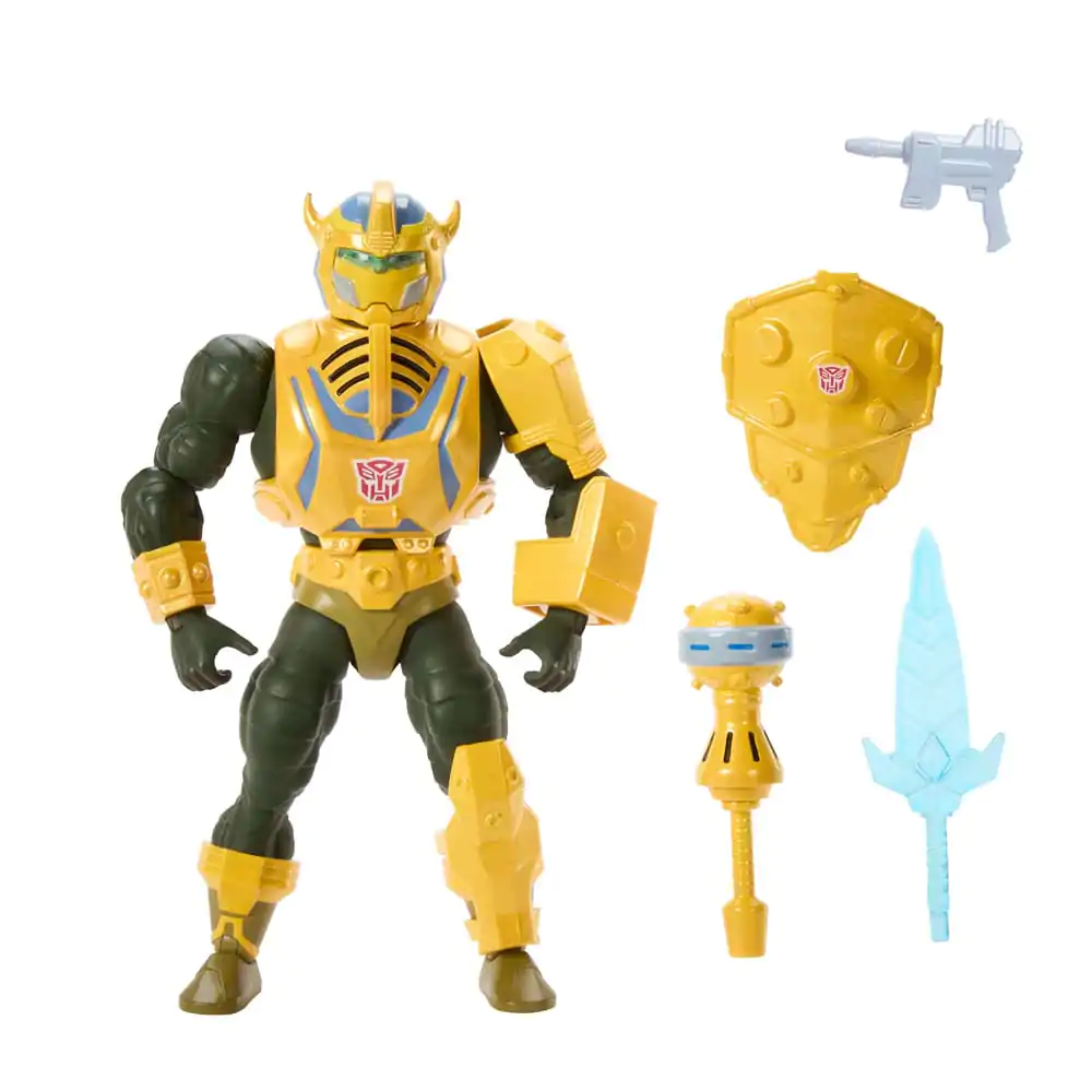 Masters of the Universe x Transformers Akcijska figura Bumblebee Armor Man-At-Arms heo European Exclusive 14 cm fotografija proizvoda