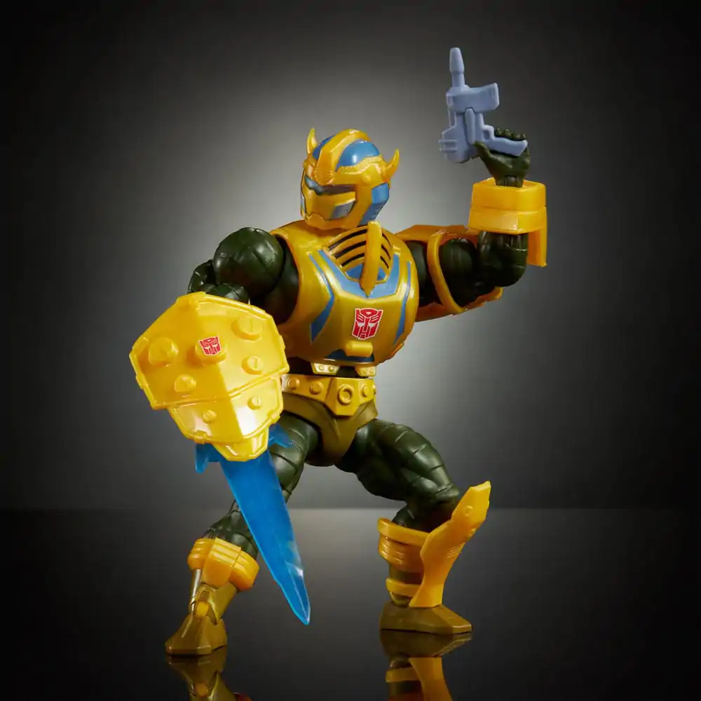 Masters of the Universe x Transformers Akcijska figura Bumblebee Armor Man-At-Arms heo European Exclusive 14 cm fotografija proizvoda