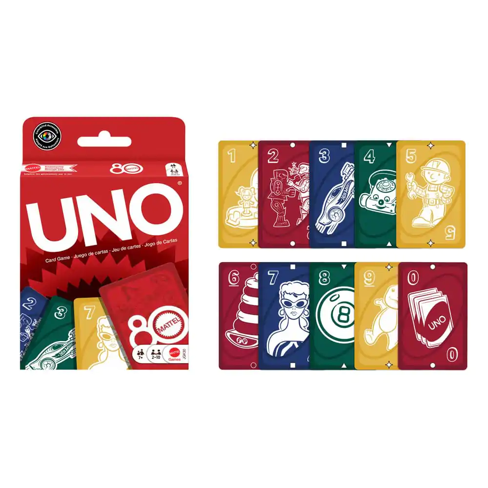 Mattel 80th Anniversary UNO igra s kartama Ruby Red fotografija proizvoda