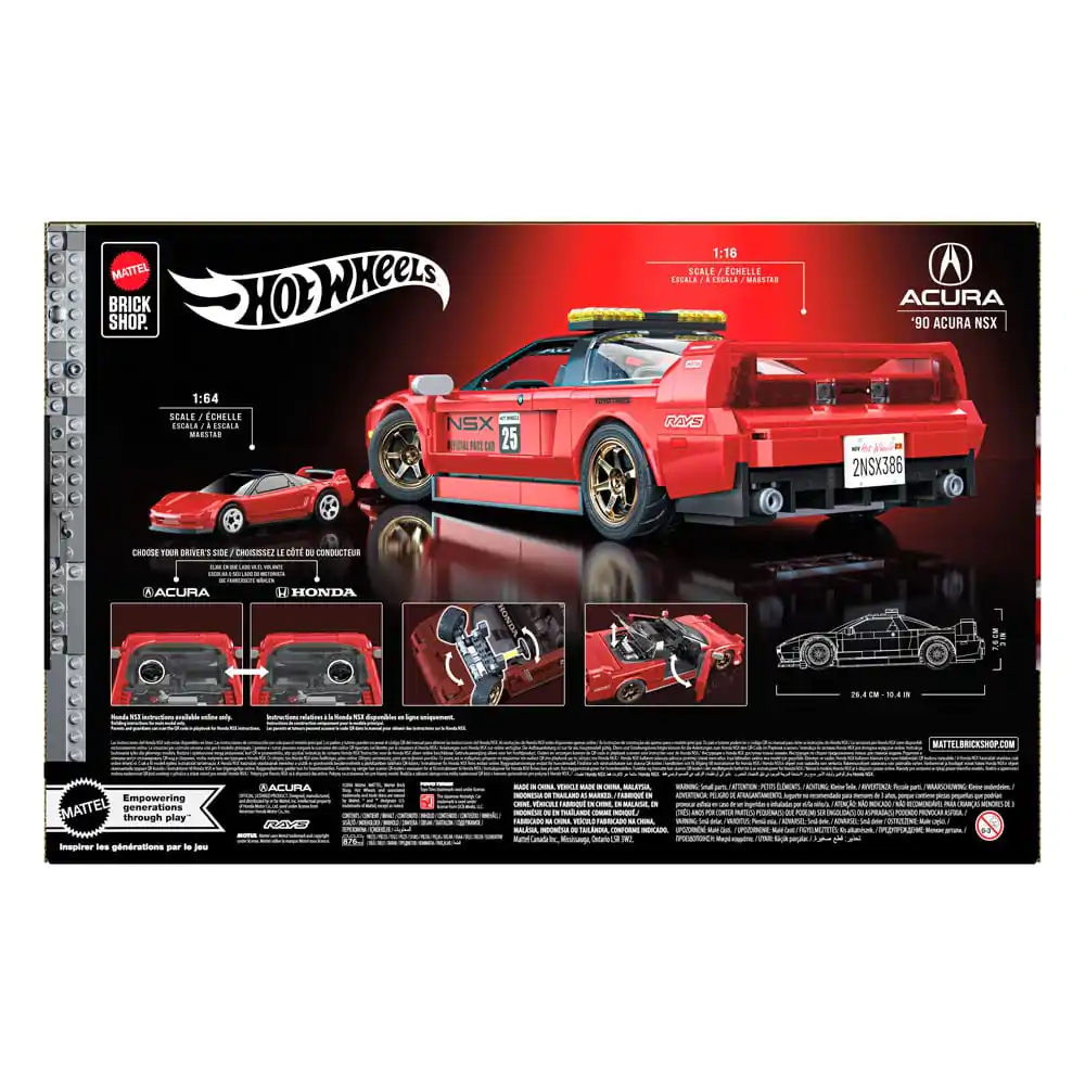 Mattel Brick Shop Hot Wheels Elite Series Set za slaganje 1/16 '90 Acura NSX fotografija proizvoda
