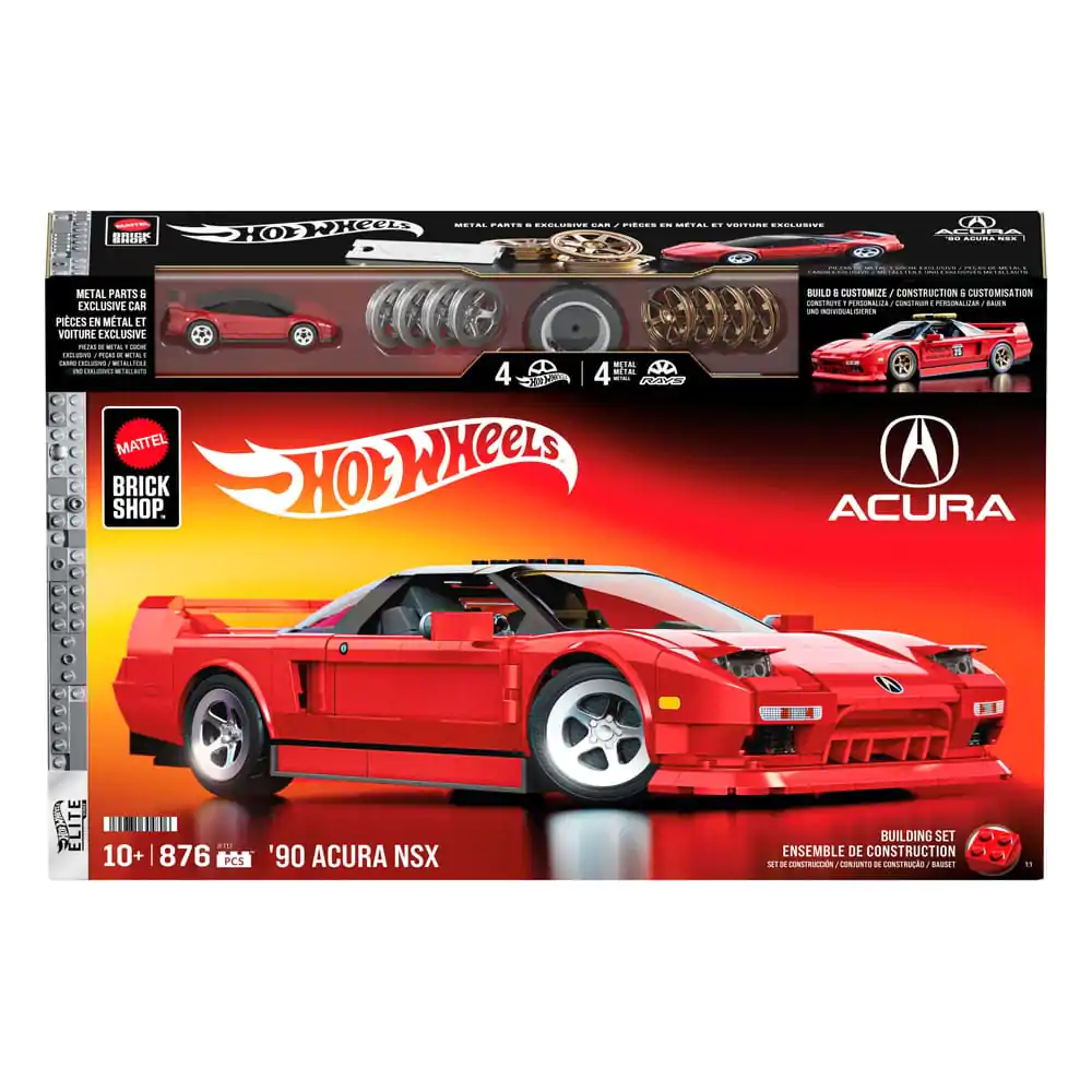 Mattel Brick Shop Hot Wheels Elite Series Set za slaganje 1/16 '90 Acura NSX fotografija proizvoda