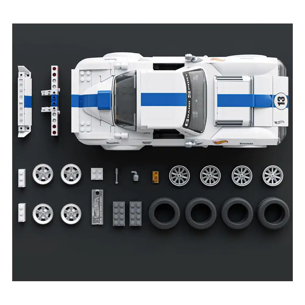 Mattel Brick Shop Hot Wheels Elite Series Građevinski Set 1/16 Corvette Grand Sport fotografija proizvoda