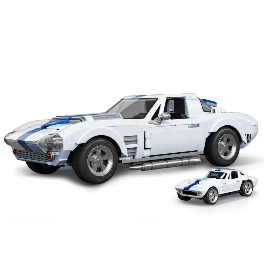 Mattel Brick Shop Hot Wheels Elite Series Građevinski Set 1/16 Corvette Grand Sport fotografija proizvoda