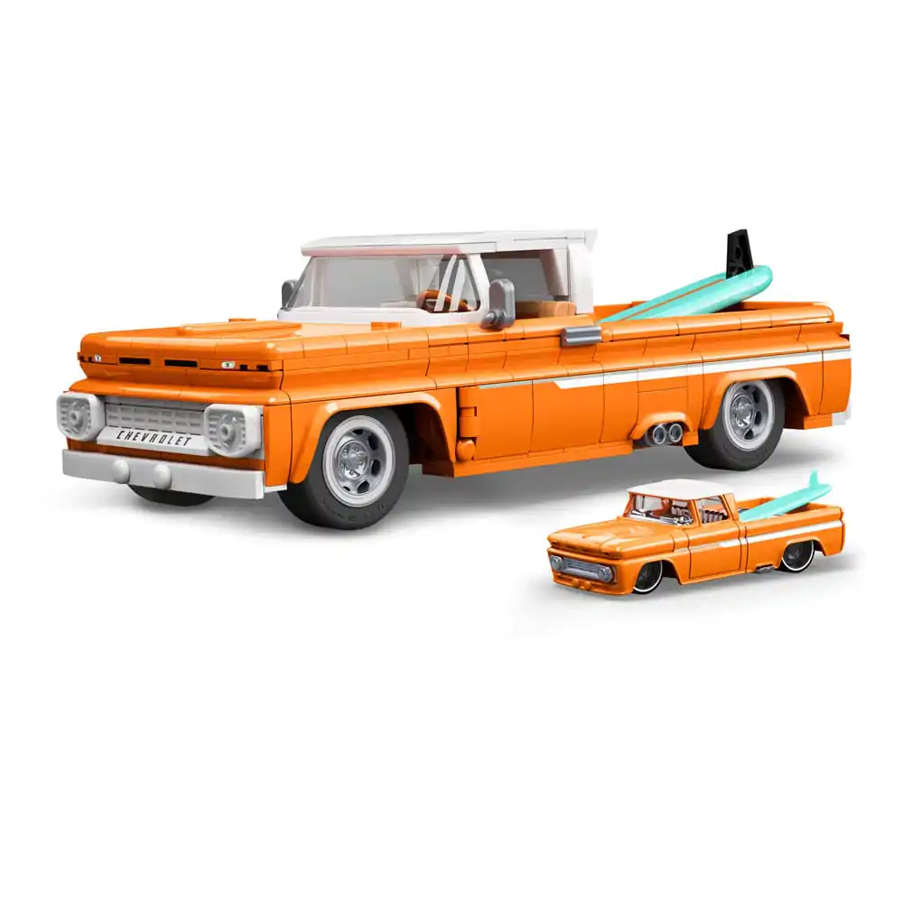 Mattel Brick Shop Hot Wheels Elite Series Set za slaganje 1/16 Custom '62 Chevy Pickup fotografija proizvoda