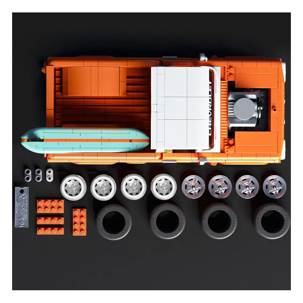 Mattel Brick Shop Hot Wheels Elite Series Set za slaganje 1/16 Custom '62 Chevy Pickup fotografija proizvoda