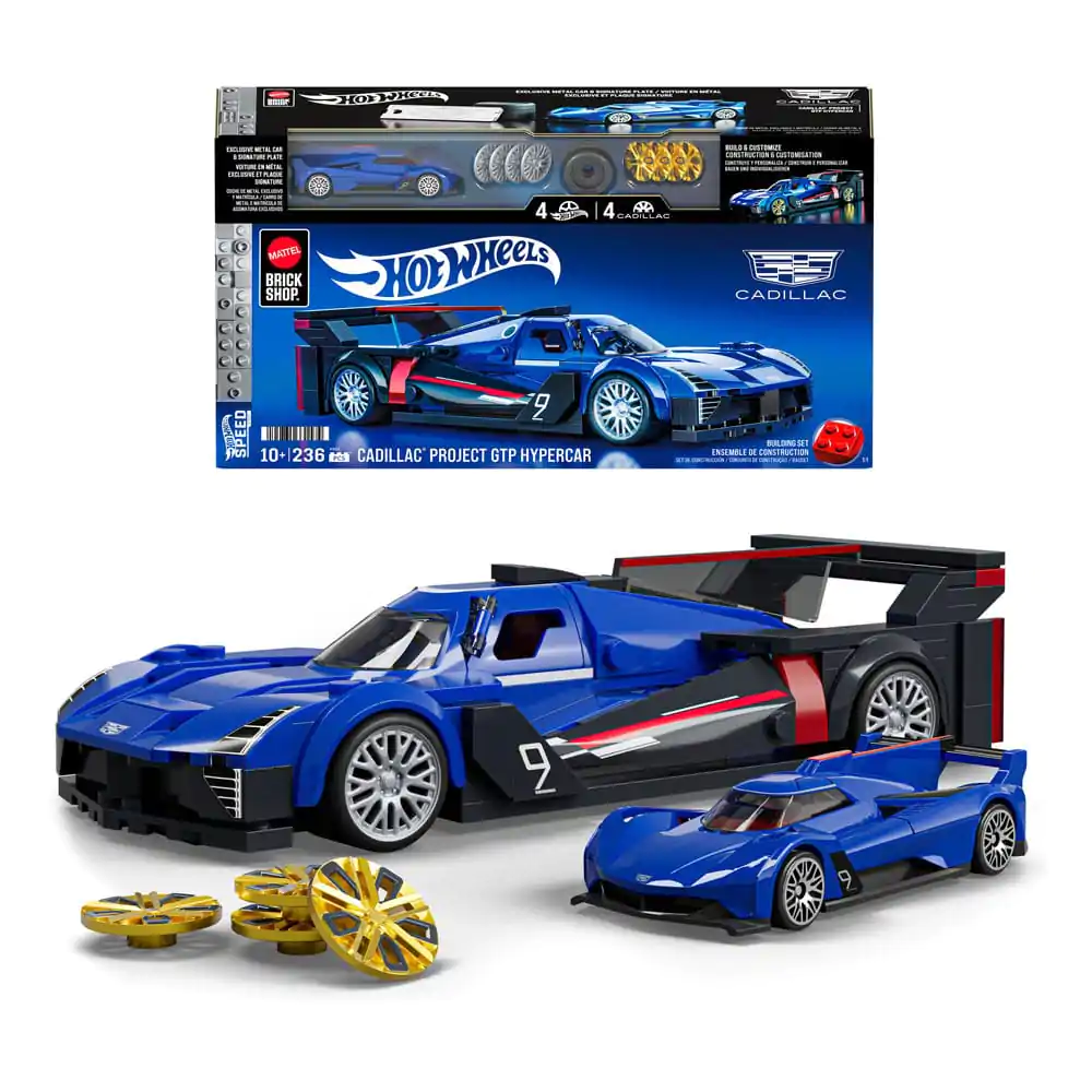 Mattel Brick Shop Hot Wheels Speed Series komplet za slaganje 1/32 Cadillac Project GTP Hypercar fotografija proizvoda