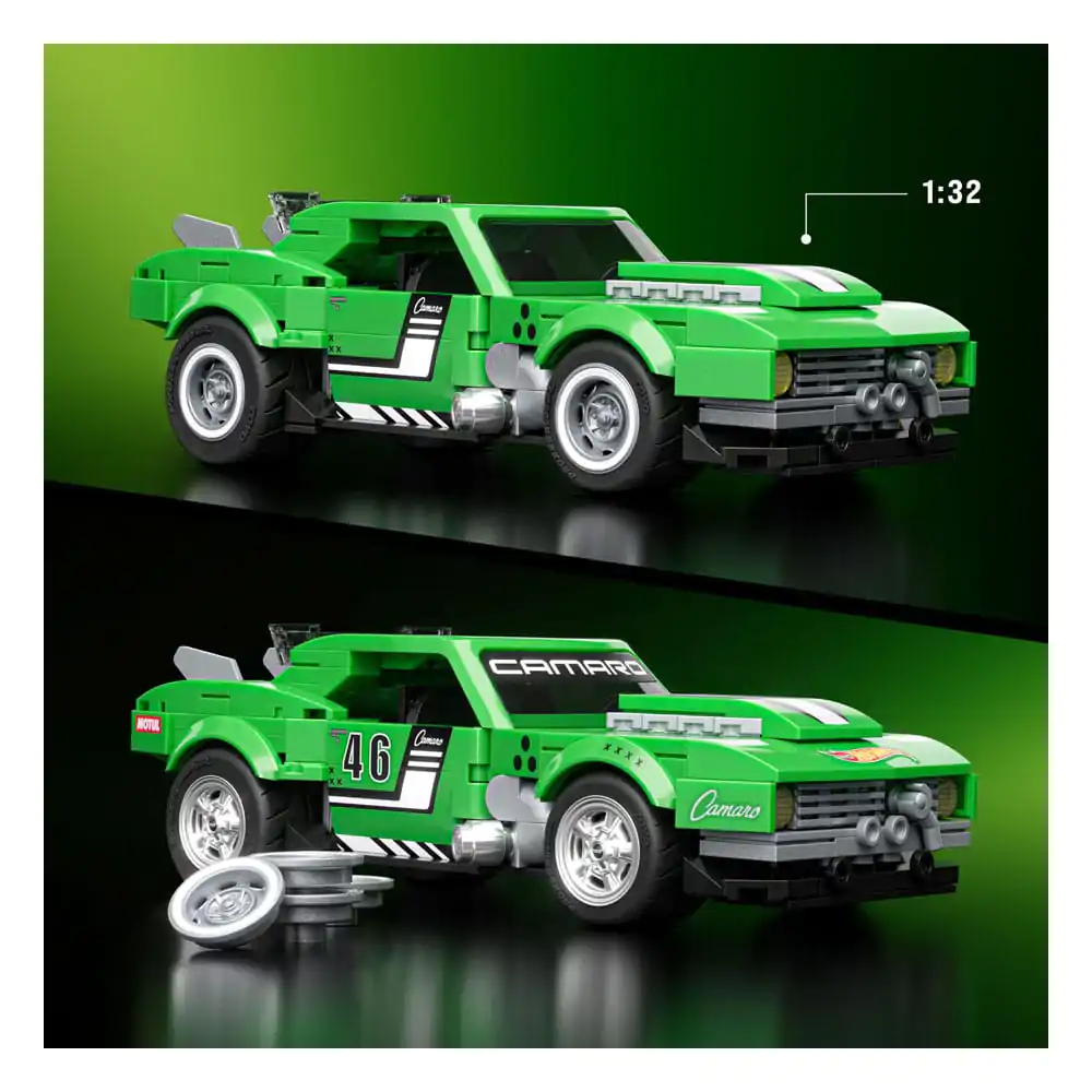 Mattel Brick Shop Hot Wheels Speed Series Set za gradnju 1/32 Custom '68 Camaro fotografija proizvoda