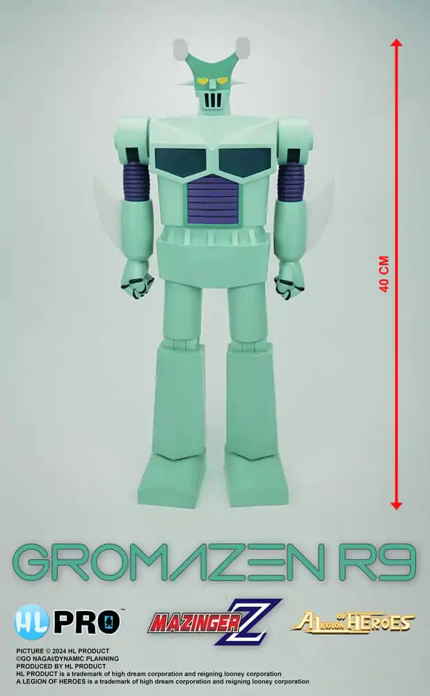 Mazinger Z Legion of Heroes Vinyl Figura Gromazen R9 40 cm fotografija proizvoda