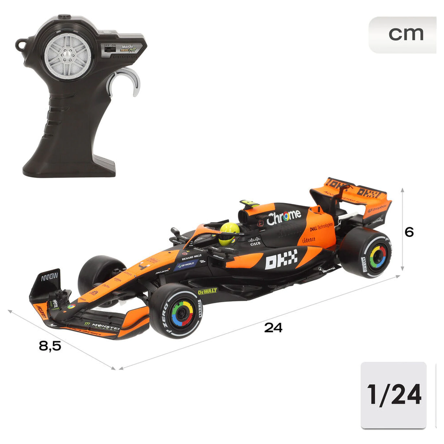 McLaren MCL 38 radio kontrolirani automobil fotografija proizvoda