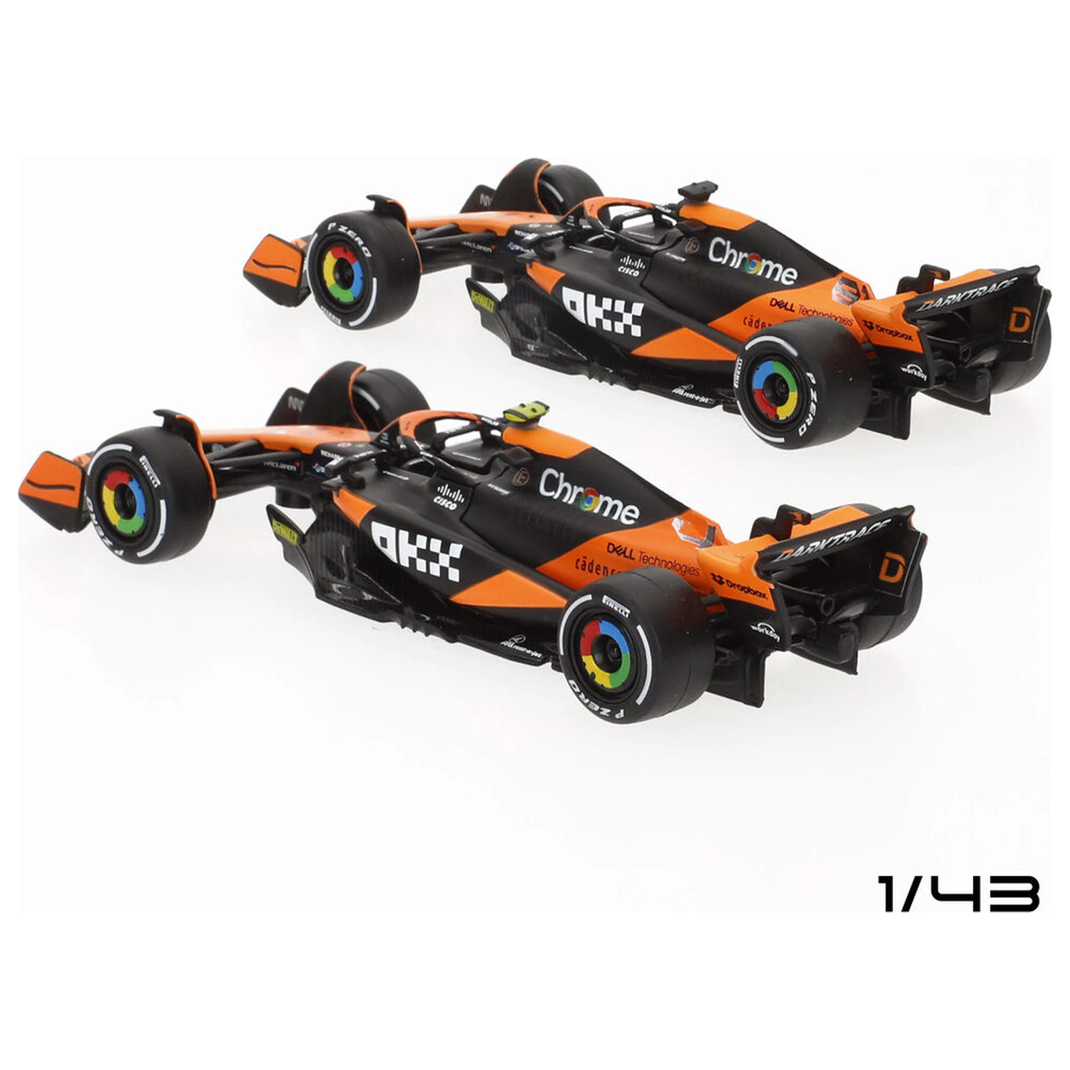 Mclaren MCL38 F1 2024 metalni paket 2 automobila fotografija proizvoda
