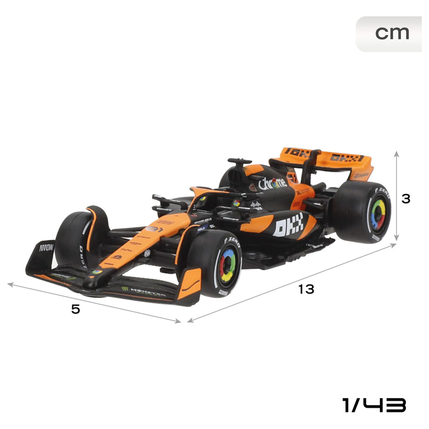 Mclaren MCL38 F1 2024 metalni paket 2 automobila fotografija proizvoda