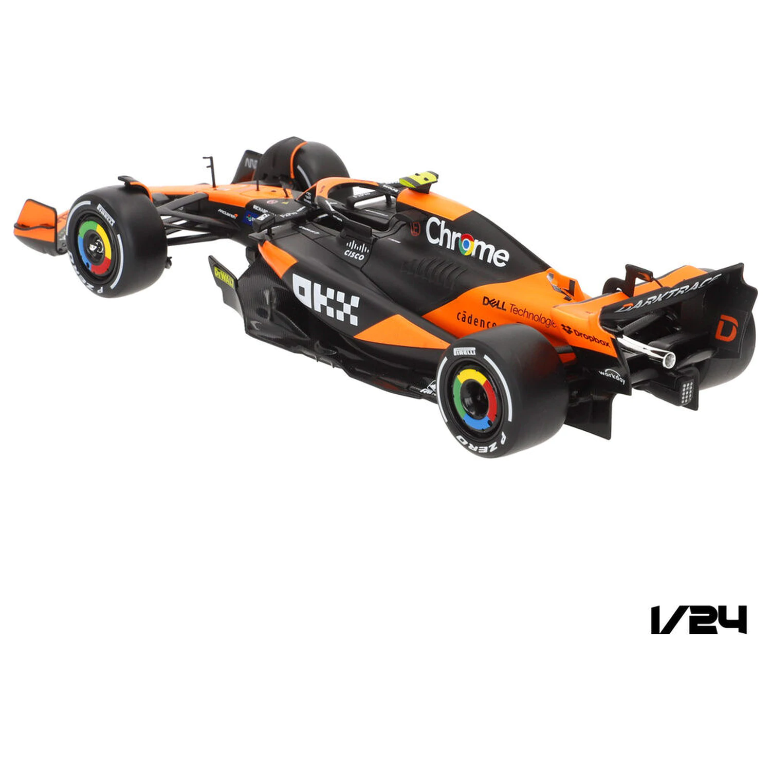 Mclaren Norris MCL38 F1 metalni auto fotografija proizvoda