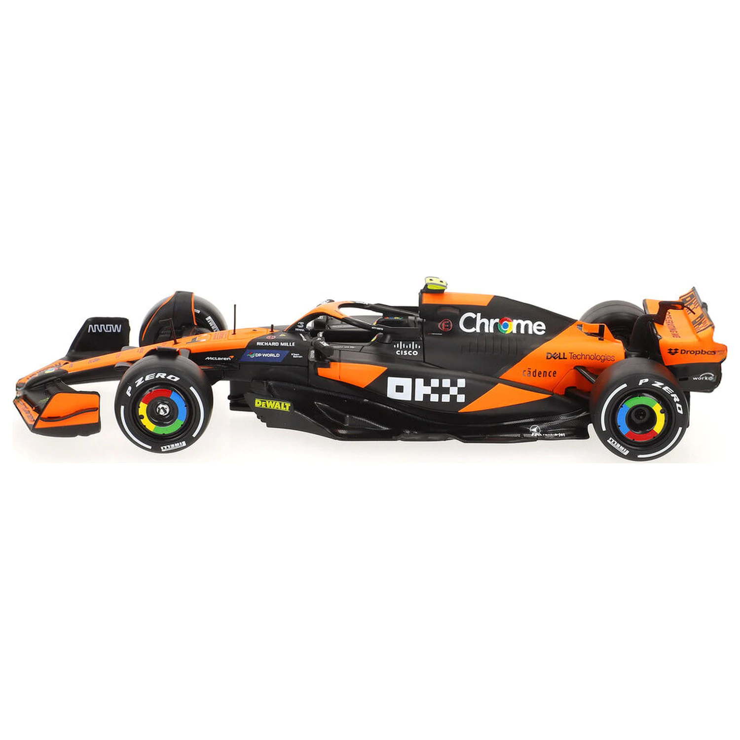 Mclaren Norris MCL38 F1 metalni auto fotografija proizvoda