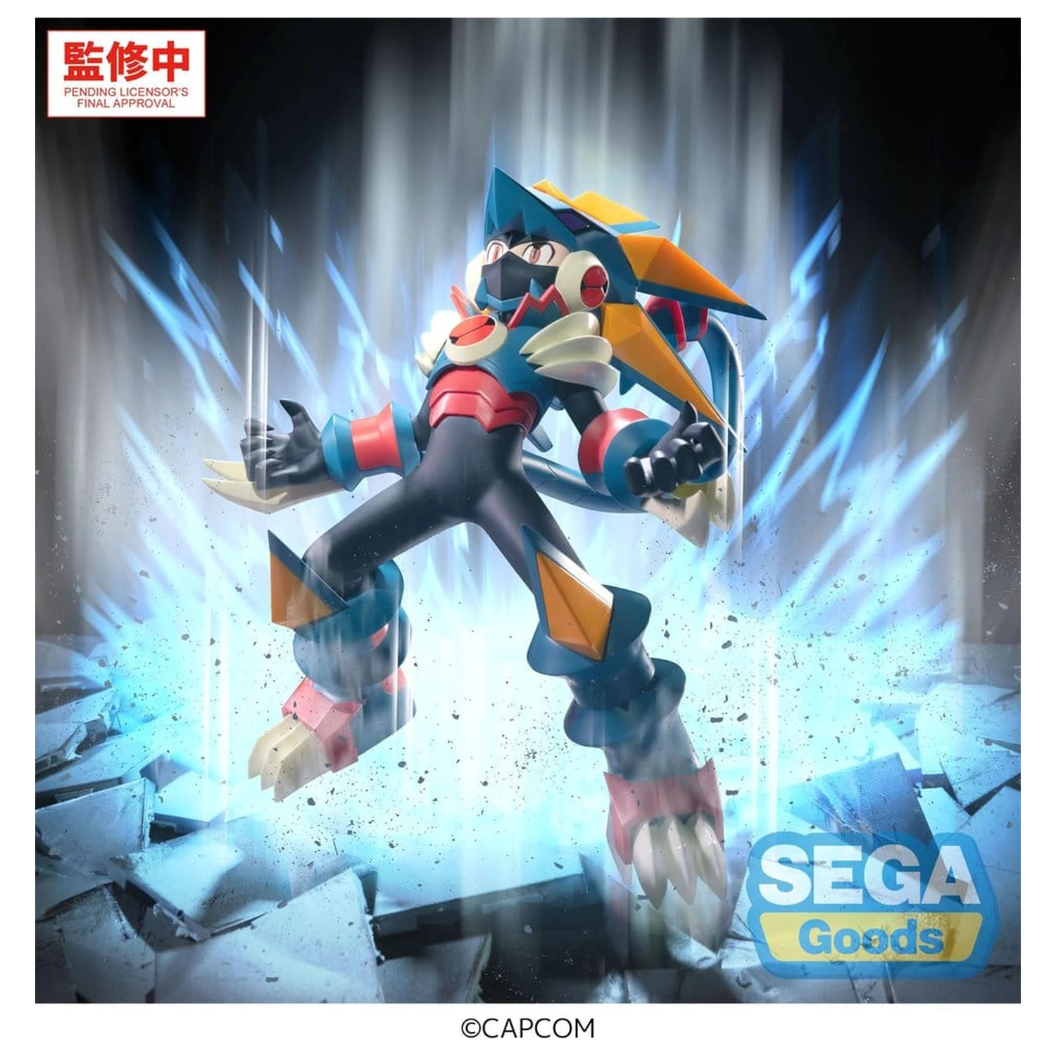 Mega Man Battle Network Luminasta PVC figura Mega Man Gregar Beast 17 cm fotografija proizvoda