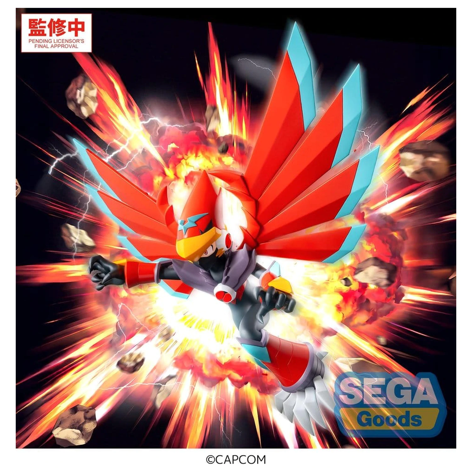 Mega Man Battle Network Luminasta PVC figura Mega Man Falzar Beast 19 cm fotografija proizvoda