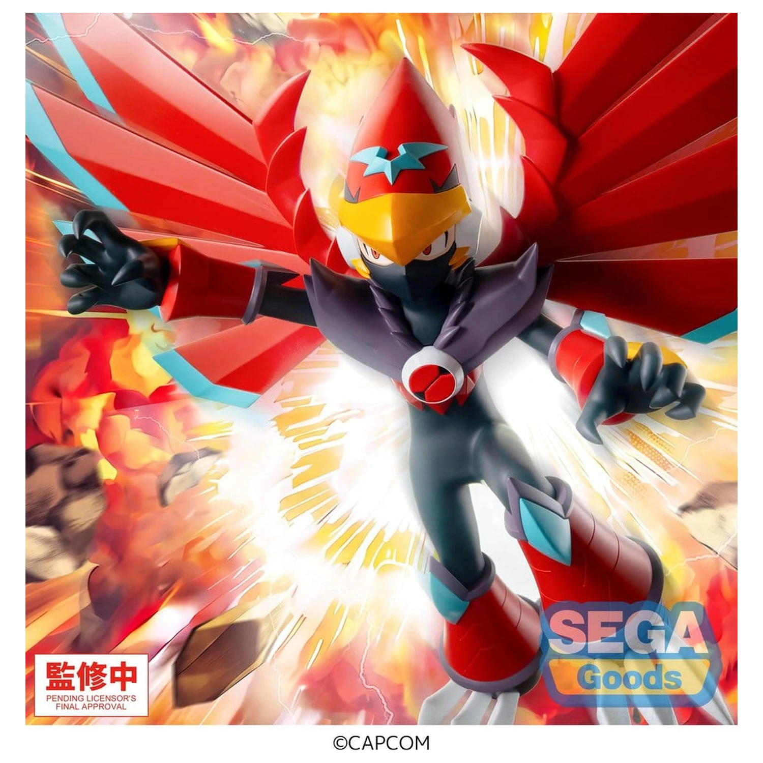 Mega Man Battle Network Luminasta PVC figura Mega Man Falzar Beast 19 cm fotografija proizvoda