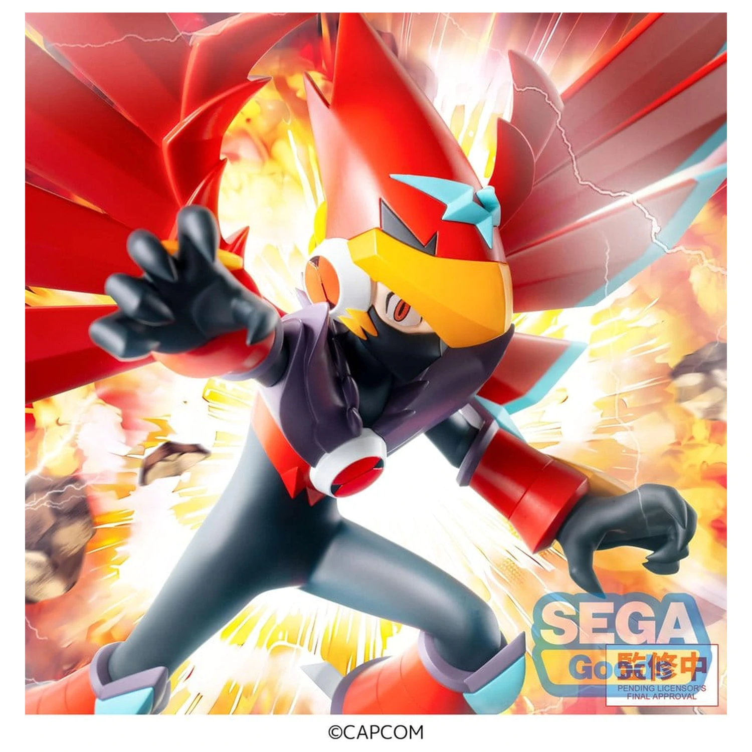 Mega Man Battle Network Luminasta PVC figura Mega Man Falzar Beast 19 cm fotografija proizvoda