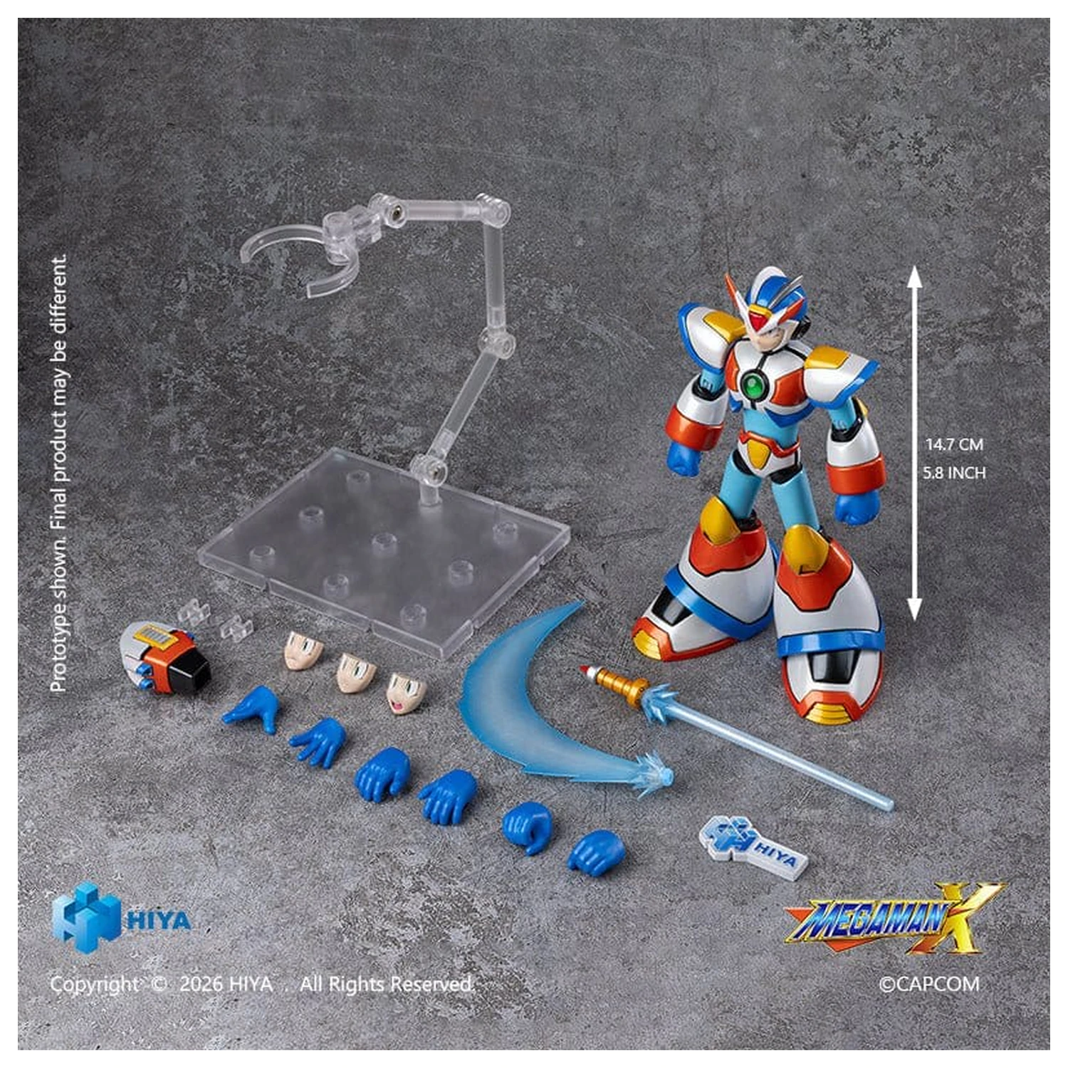 Mega Man Exquisite Basic Action figura X Max Armor 15 cm fotografija proizvoda