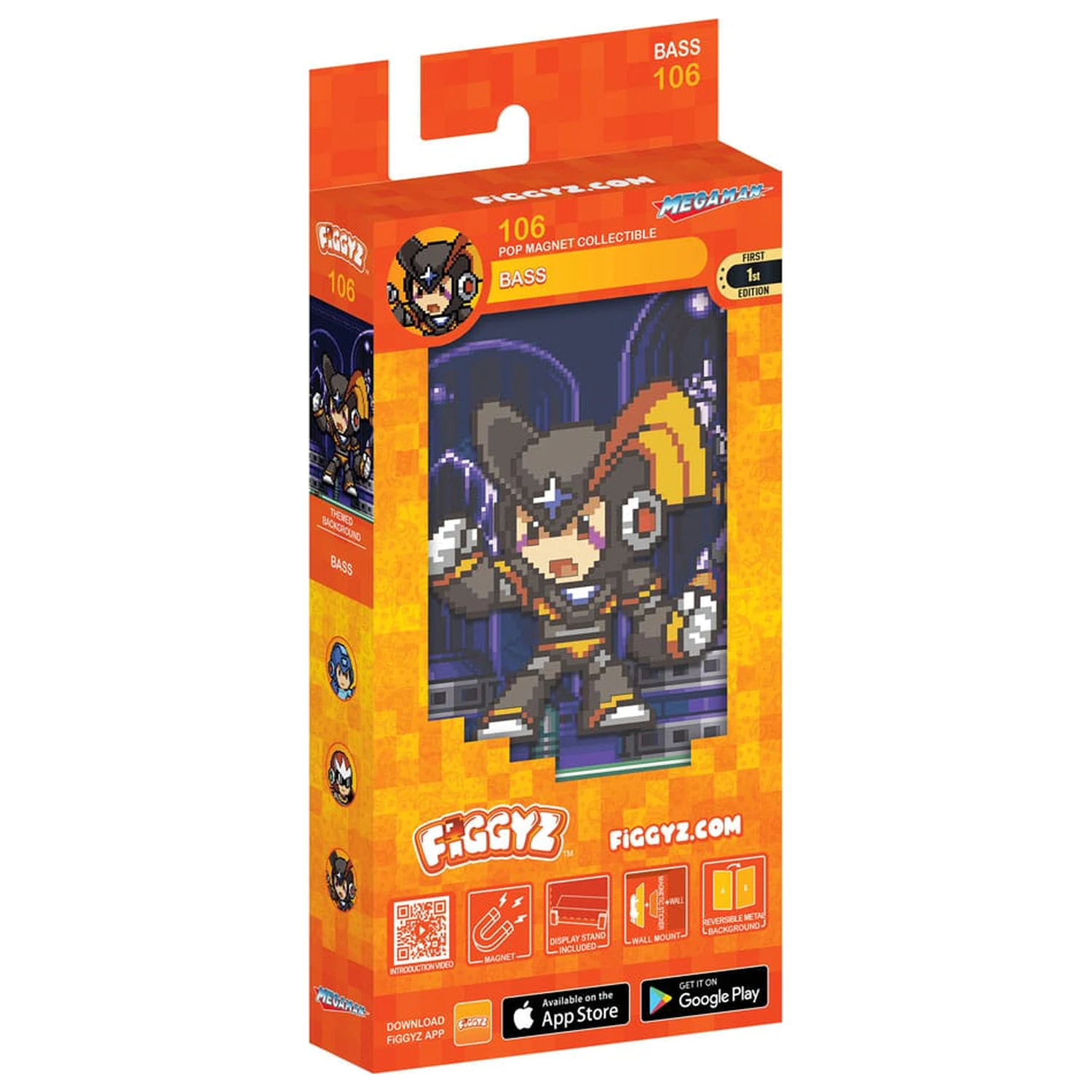 Mega Man FiGGYZ Magnetni kolekcionarski Bass 11 cm fotografija proizvoda