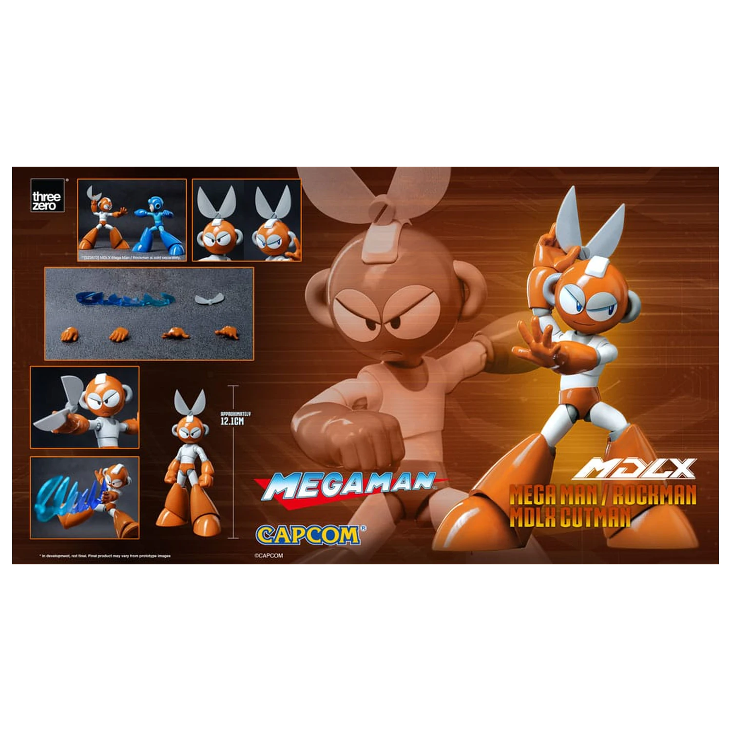 Mega Man MDLX Akcijska figura Rockman / Mega Man Cutman 12 cm fotografija proizvoda