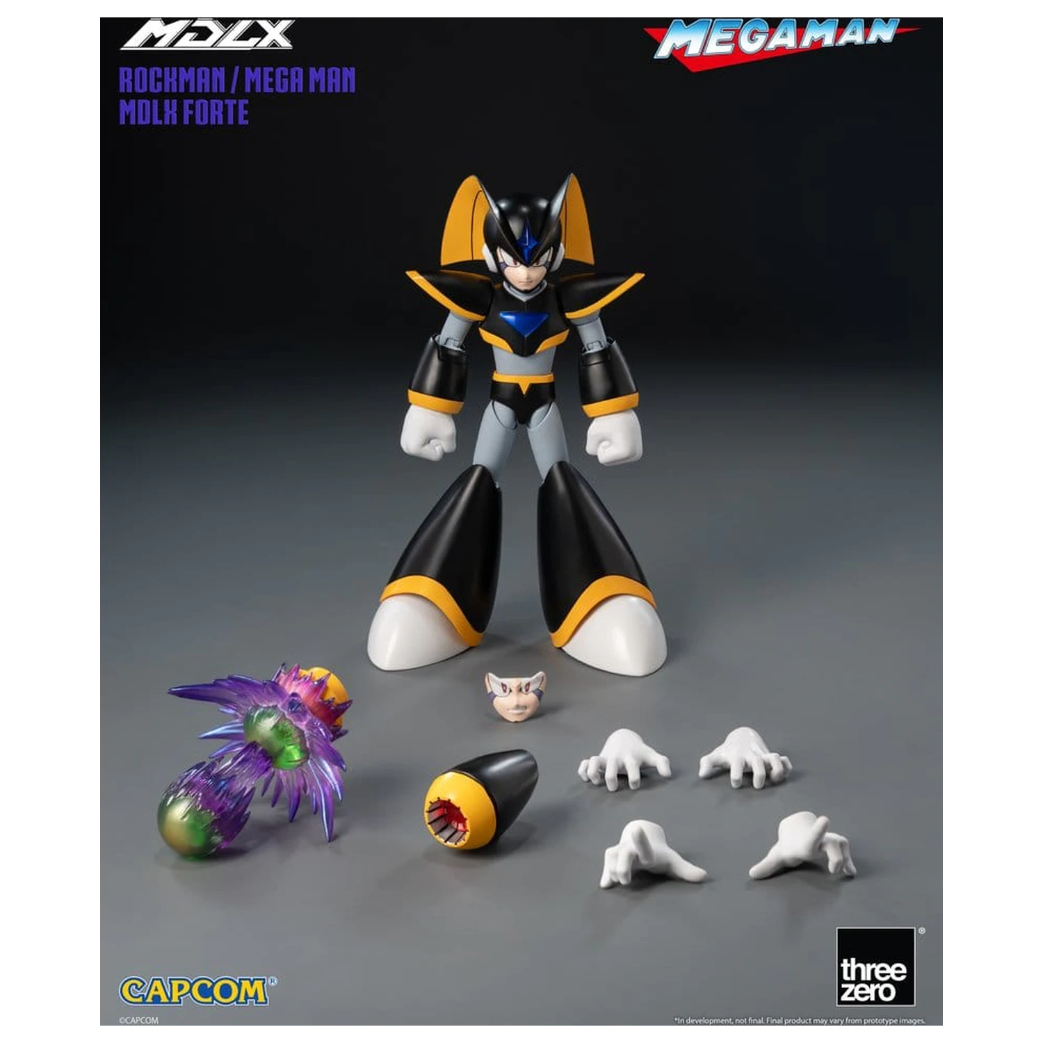 Mega Man MDLX Akcijska figura Rockman / Mega Man Forte 10 cm fotografija proizvoda