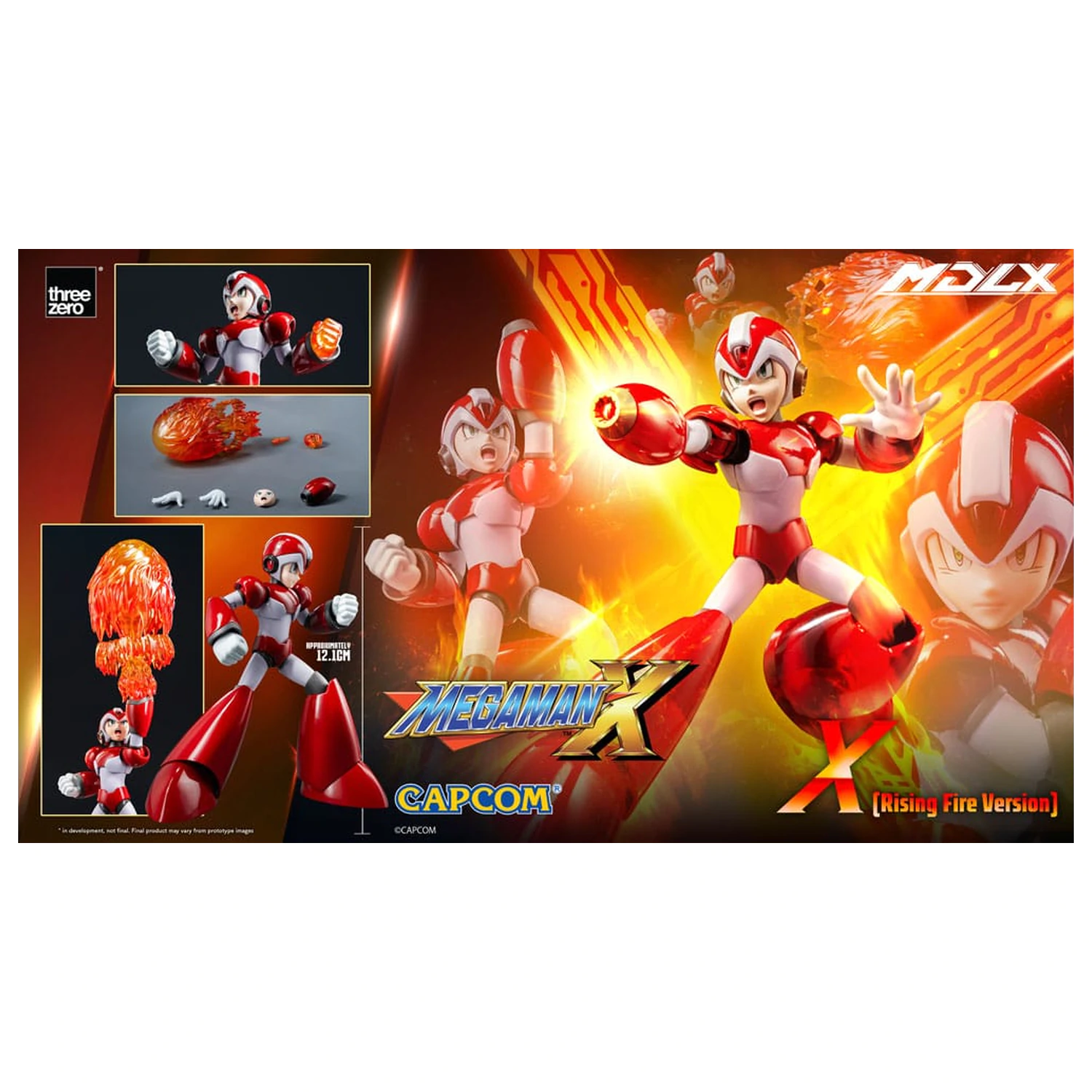 Mega Man MDLX figura Rockman X / Mega Man X (Rising Fire Version) 12 cm fotografija proizvoda