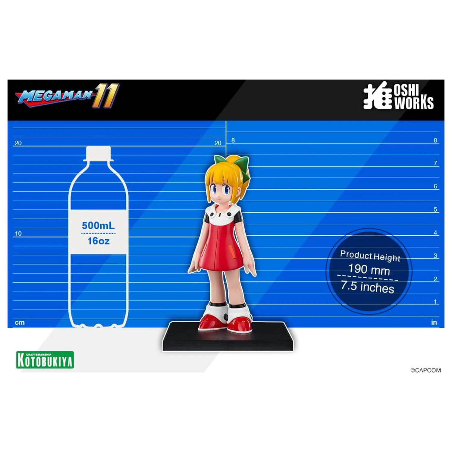 Mega Man Oshi Works PVC figura rola 19 cm fotografija proizvoda