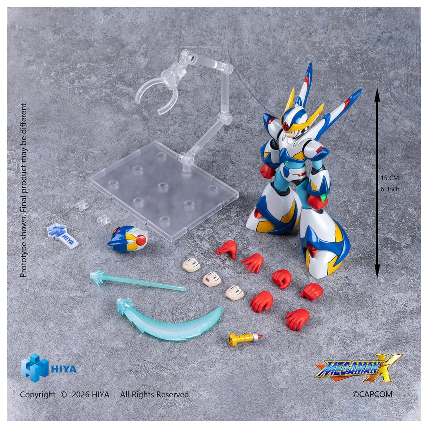 Mega Man X Exquisite Basic Series Akcijska figura X Falcon Armor verzija 15 cm fotografija proizvoda