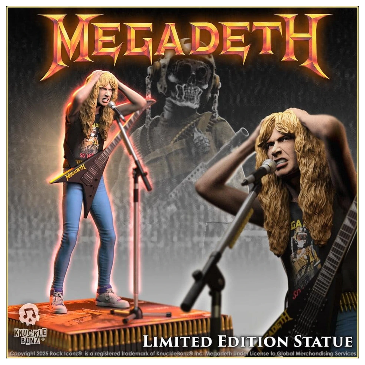 Megadeth Rock Iconz statua Dave Mustaine II 22 cm fotografija proizvoda