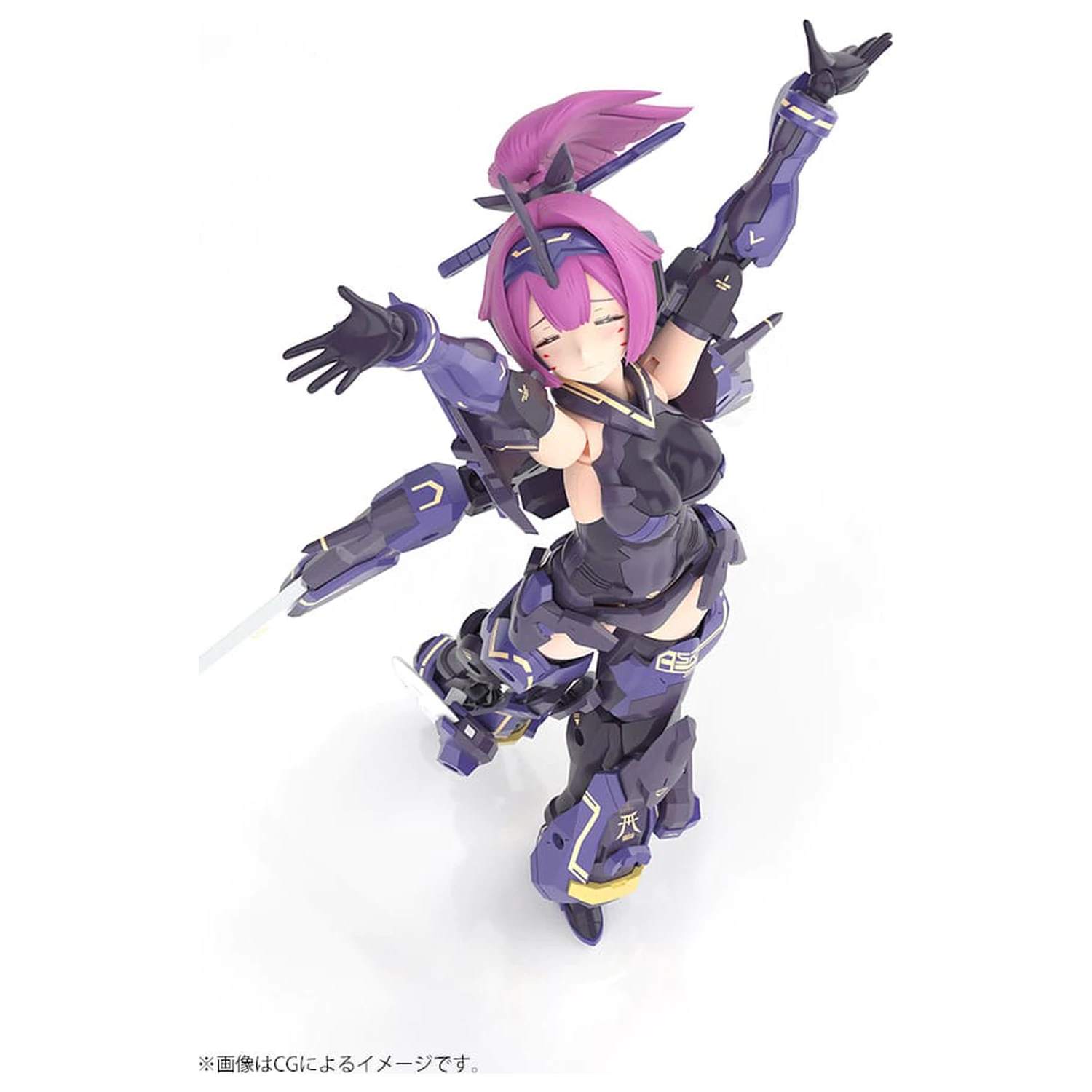 Megami Device Plastic Model Kit 1/1 Asra Archer Kizuna Shadow Edition Full Package 14 cm fotografija proizvoda