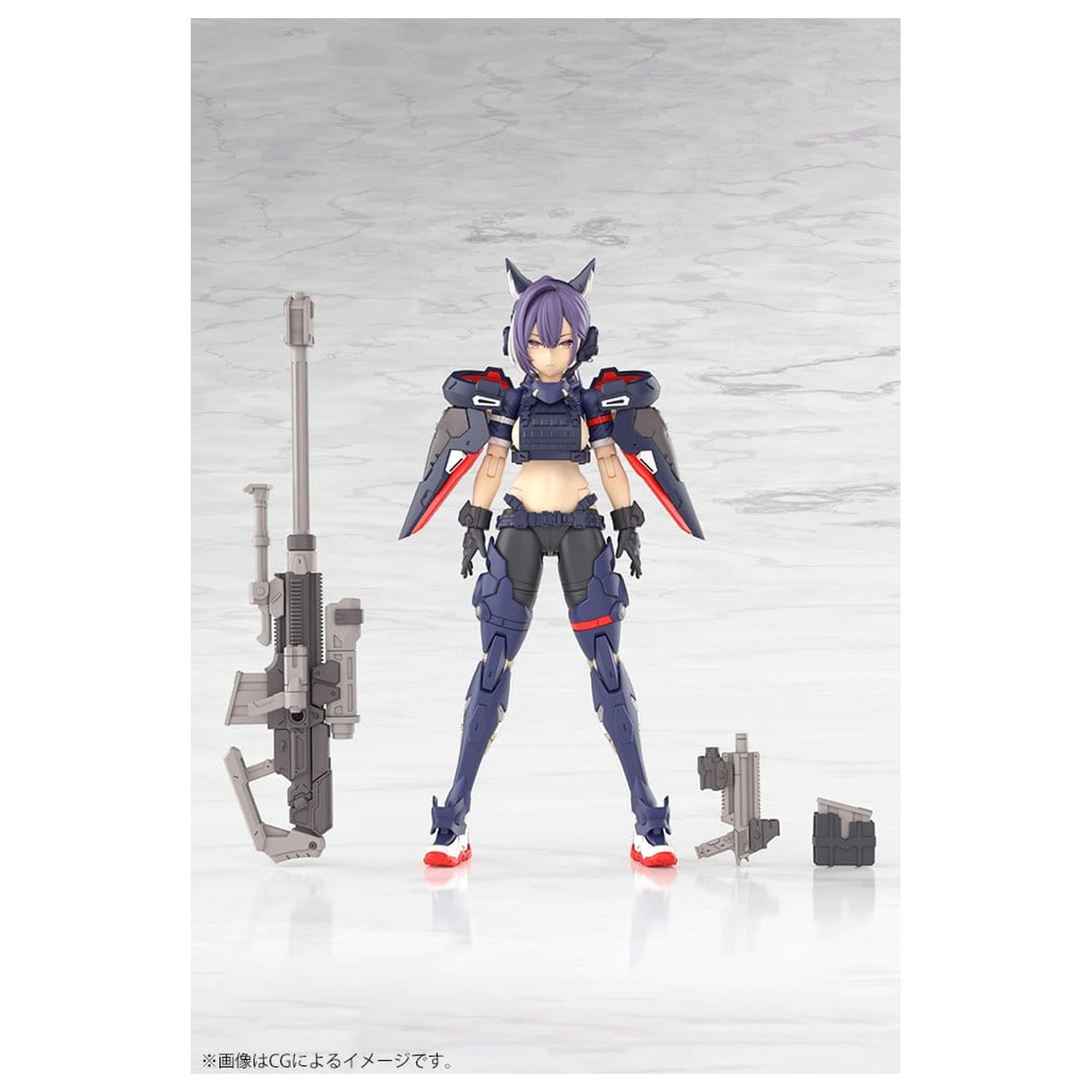 Megami Device Plastic Model Kit 1/1 Yggdrasis Skoll Sharpshooter 16 cm fotografija proizvoda