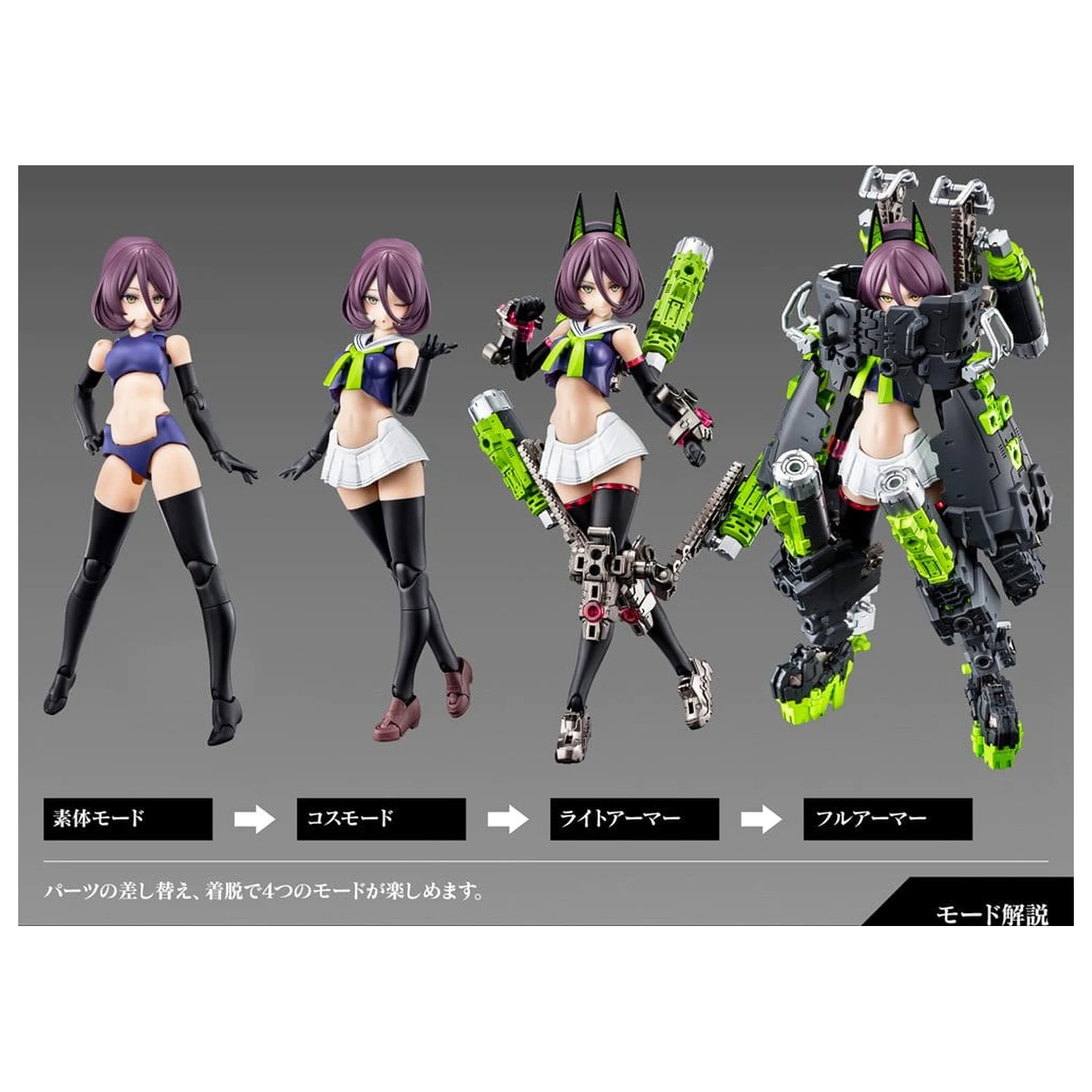 Megami Device plasticni model kit 1/1 Buster Doll Tank (Ponovno izdanje) 18 cm fotografija proizvoda