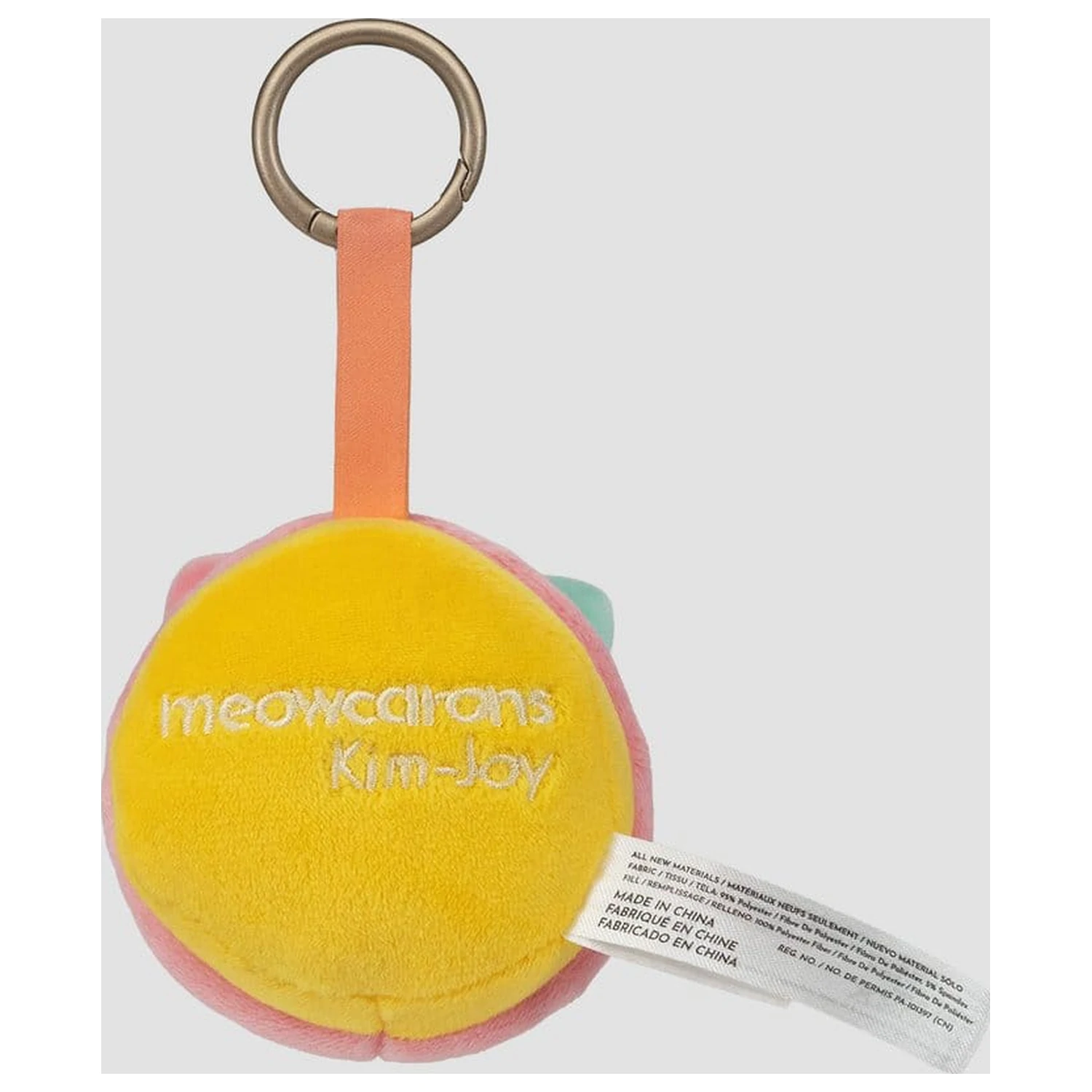 Meowcaron Plush Bag Charm Scared 7 cm fotografija proizvoda