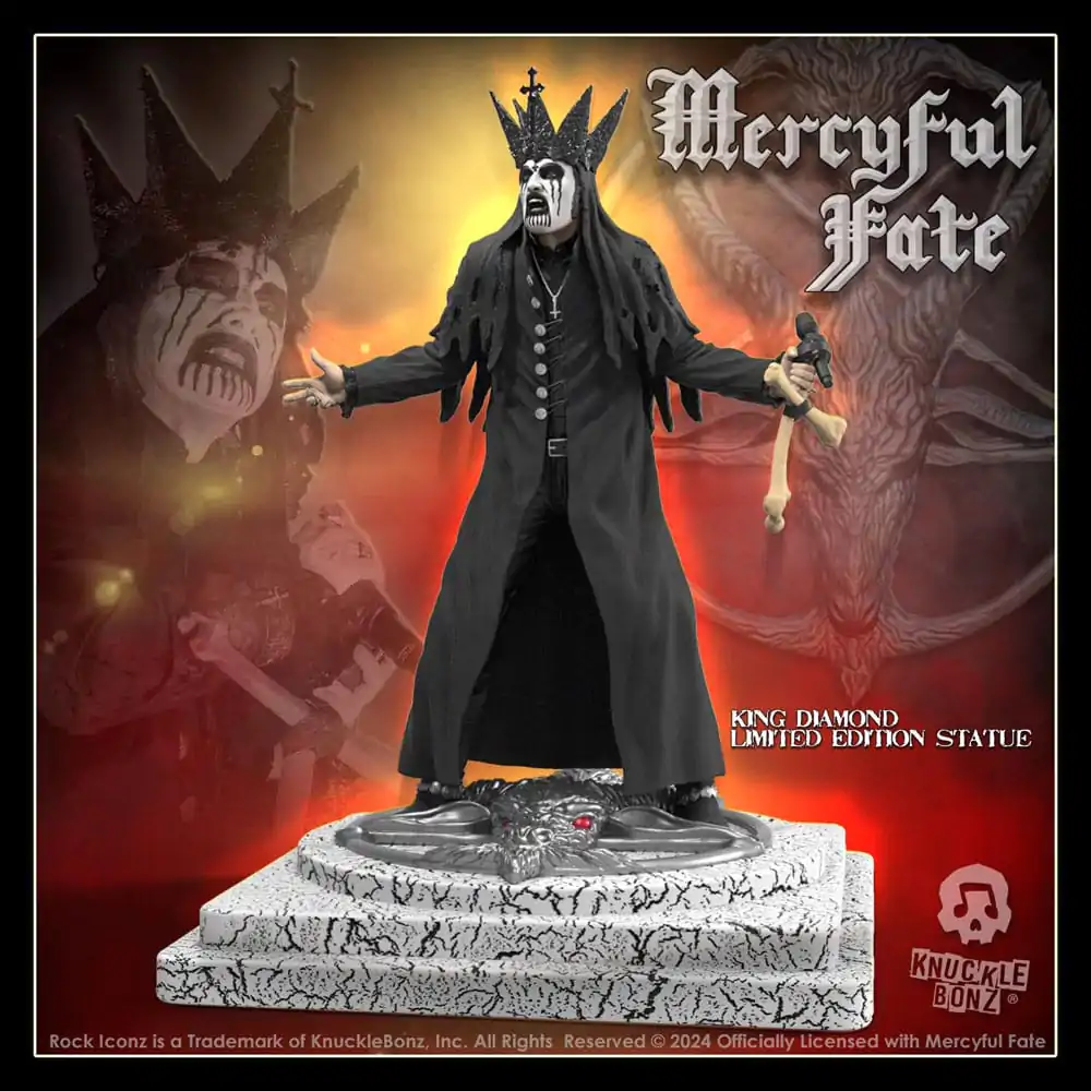 Mercyful Fate Rock Iconz Kip King Diamond III (Black Version) 22 cm fotografija proizvoda