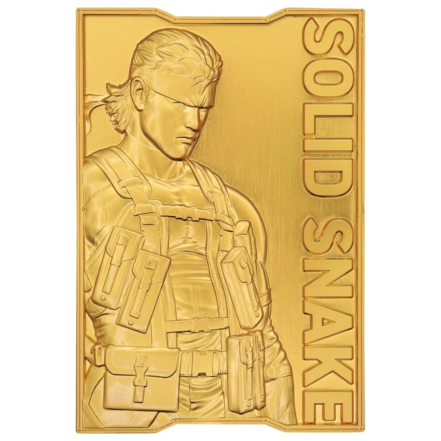 Metal Gear Solid 2 Ingot Snake 24k pozlaćeno ograničeno izdanje fotografija proizvoda