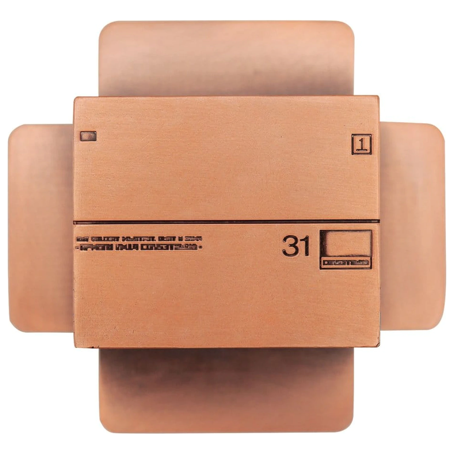 Metal Gear Solid 2 Replika Kartonska Kutija Antikno Zlatna fotografija proizvoda