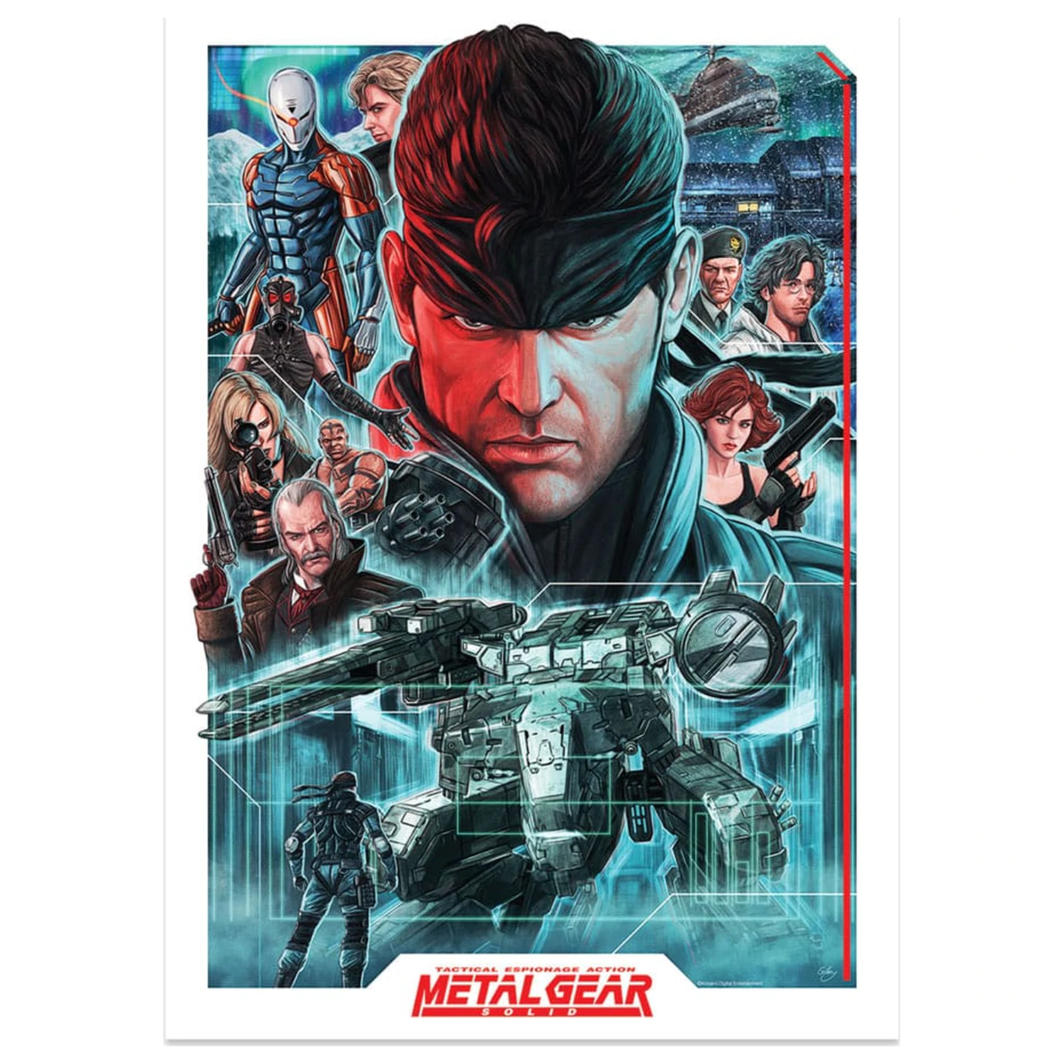 Metal Gear Solid umjetnički ispis montaža, limitirano izdanje, 42 x 30 cm fotografija proizvoda