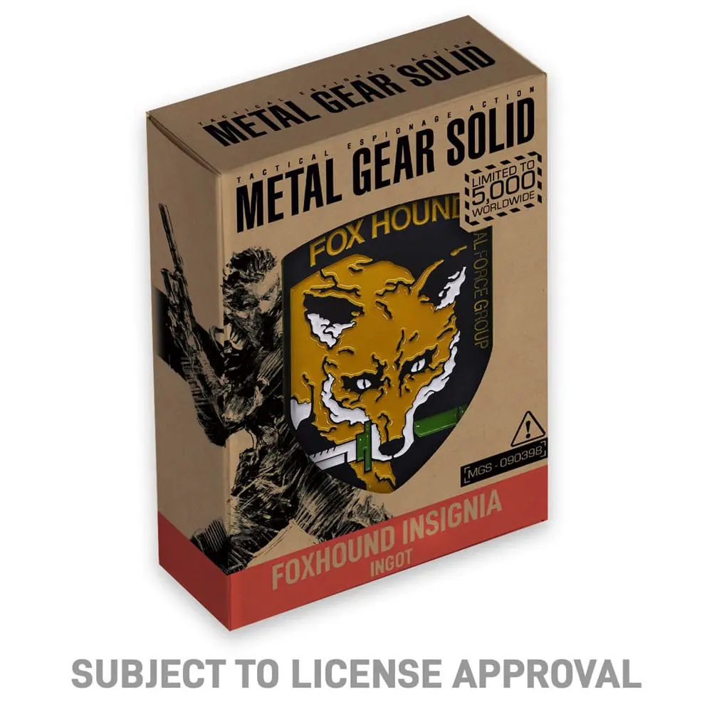 Metal Gear Solid poluga Foxhound oznaka Limited Edition fotografija proizvoda